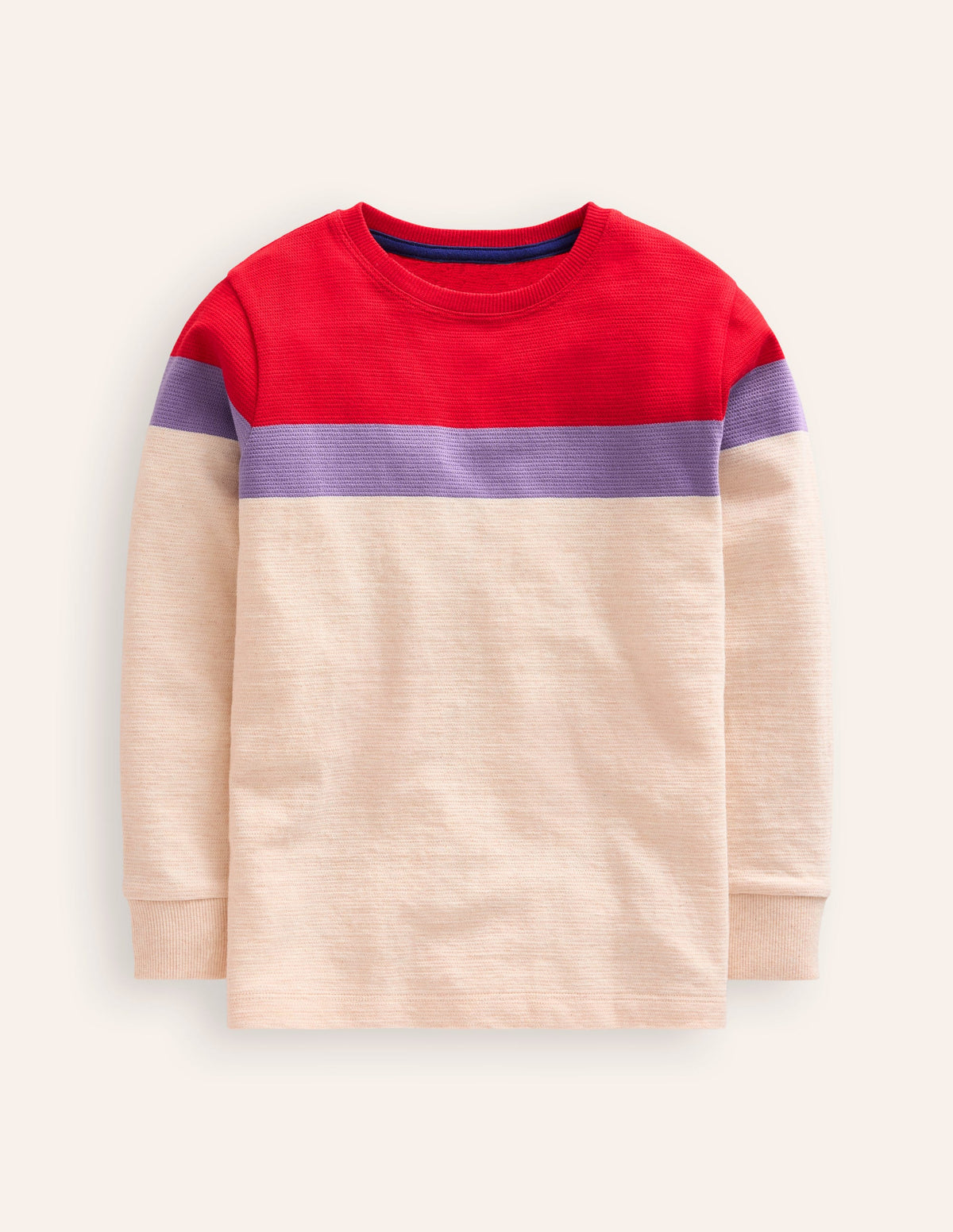 T-shirt texturé-Multi rouge coquelicot-1