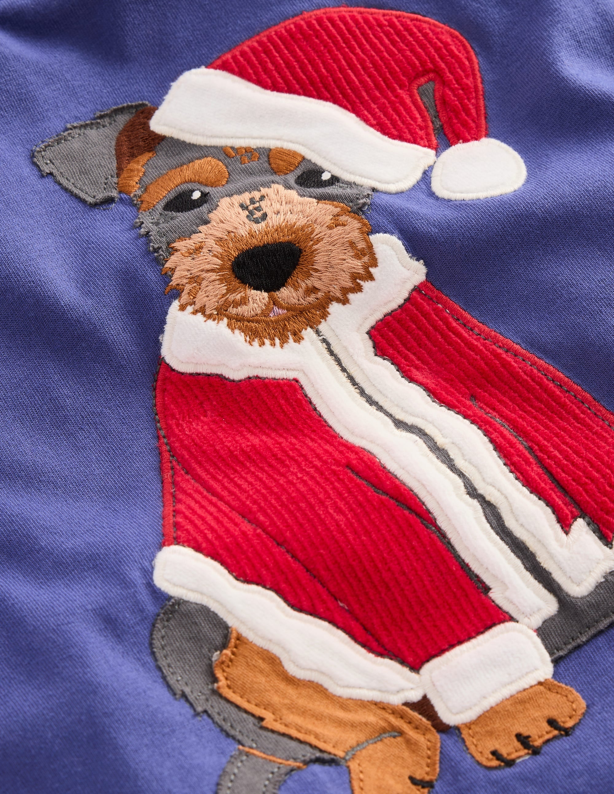 T-shirt fausses manches à appliqué-Janet geai bleu - Image 3