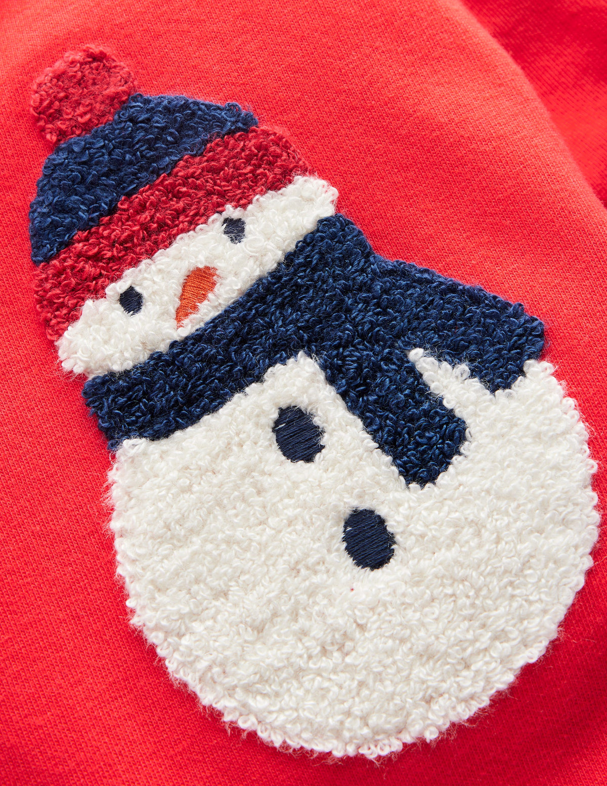 T-Shirt mit Applikation im Lagenlook-Mohnblumenrot Weihnachten - Image 3