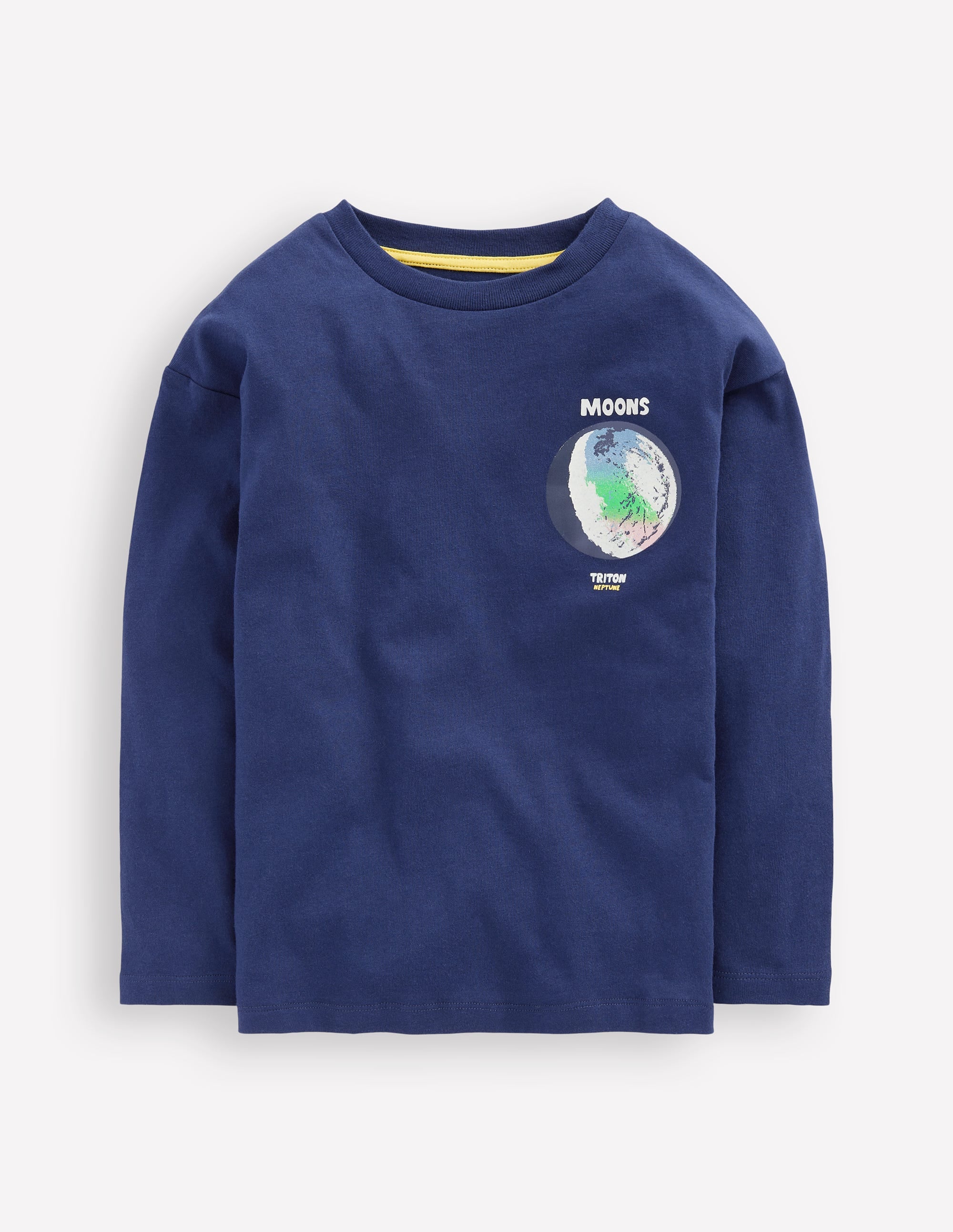 Fun Science Logo T-shirt-College Navy Planets - Image 1