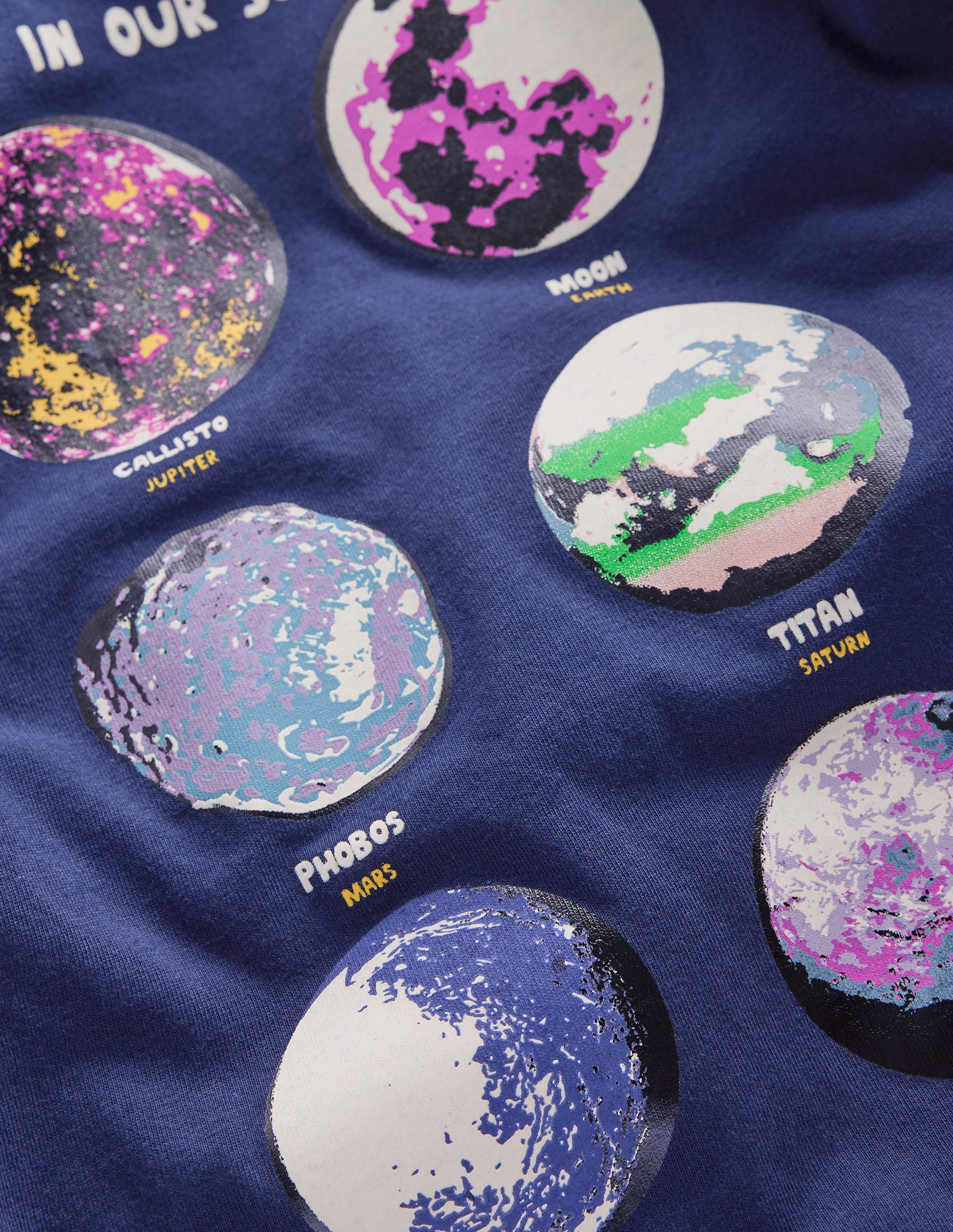 Fun Science Logo T-shirt-College Navy Planets-3