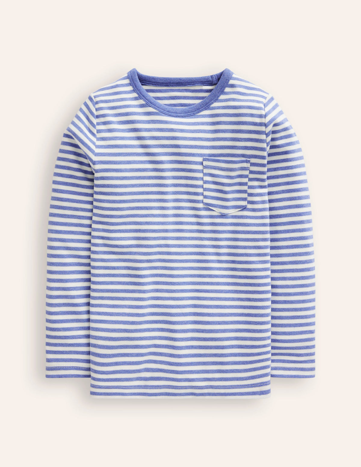 Cosy Brushed Top-Ivory/Bluejay - Image 1