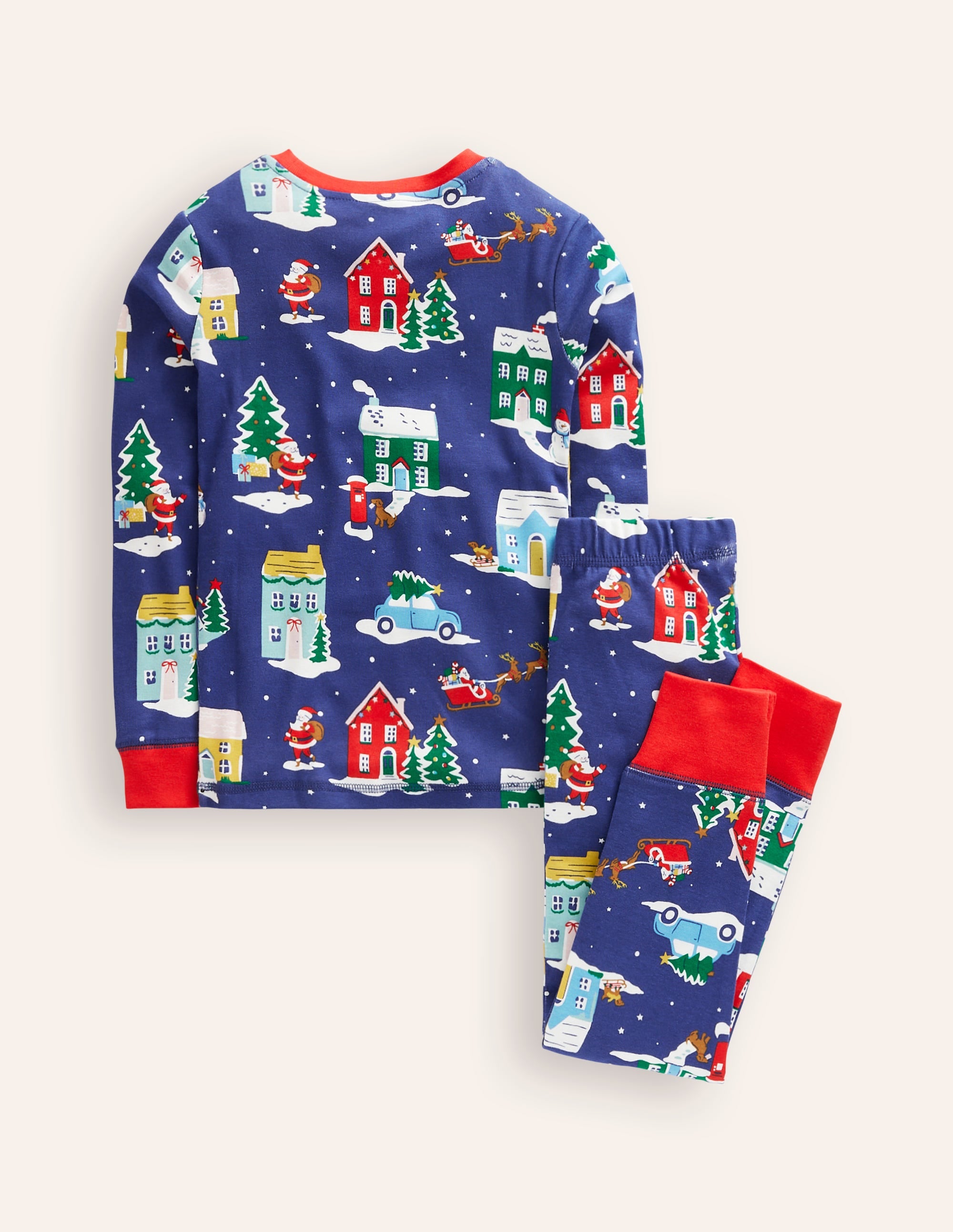 Eng anliegender, langer Schlafanzug-Weihnachtshäuser - Image 2