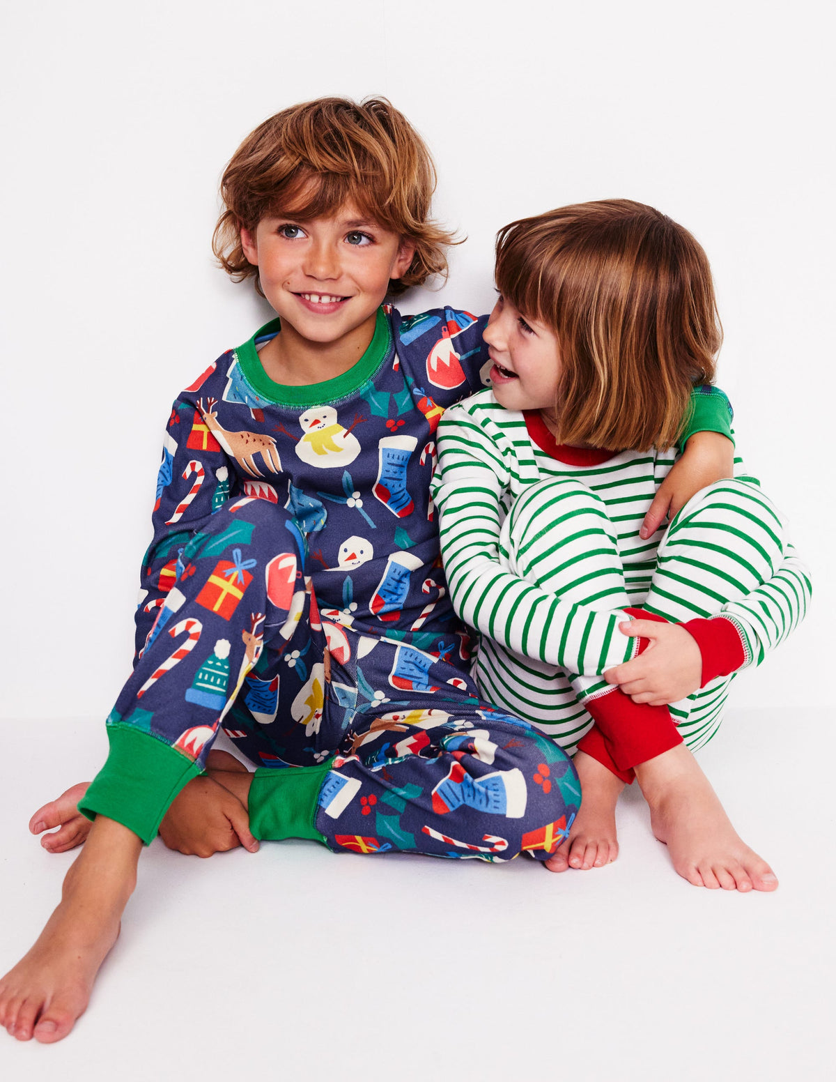 Kuschelige Schlafanzüge im Doppelpack-Weihnachtsgeschenke und Streifen - Image 4