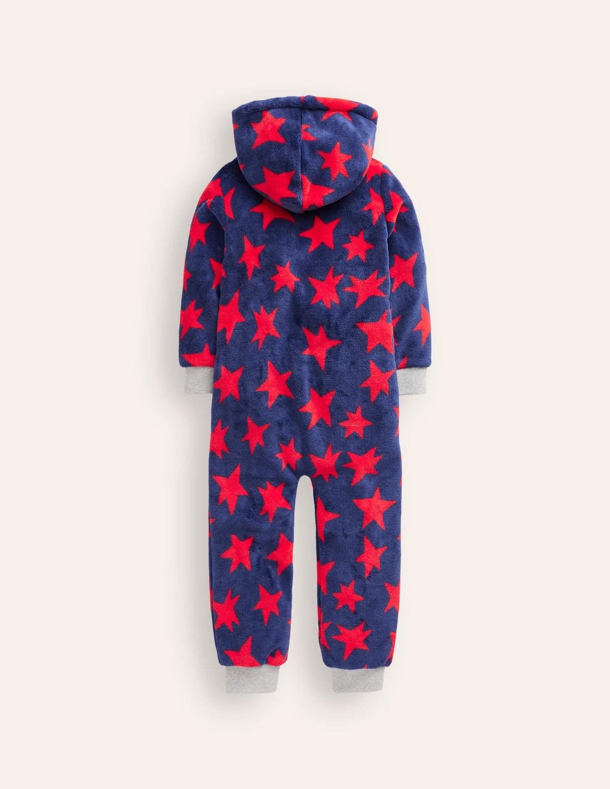 Bequemer Fleece-Overall-Steuerbordblau und Roter Stern - Image 2