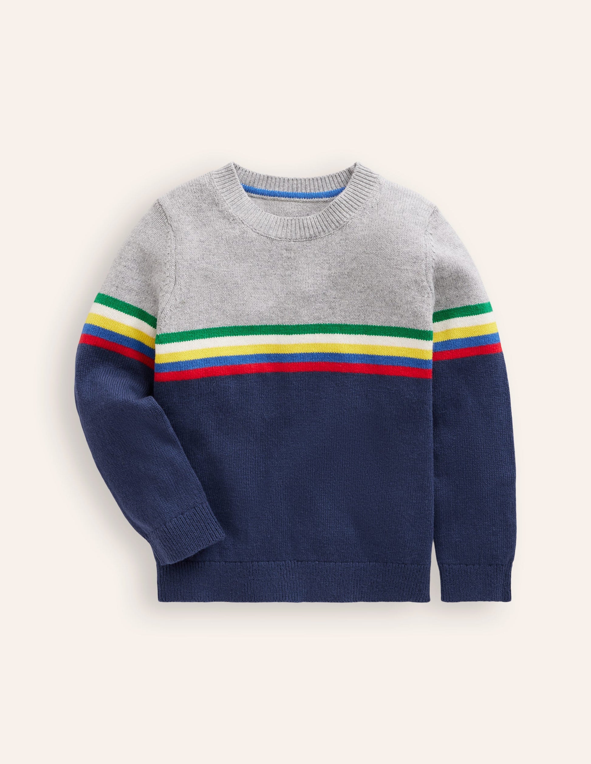 Pullover in Blockfarben-Anemone-1