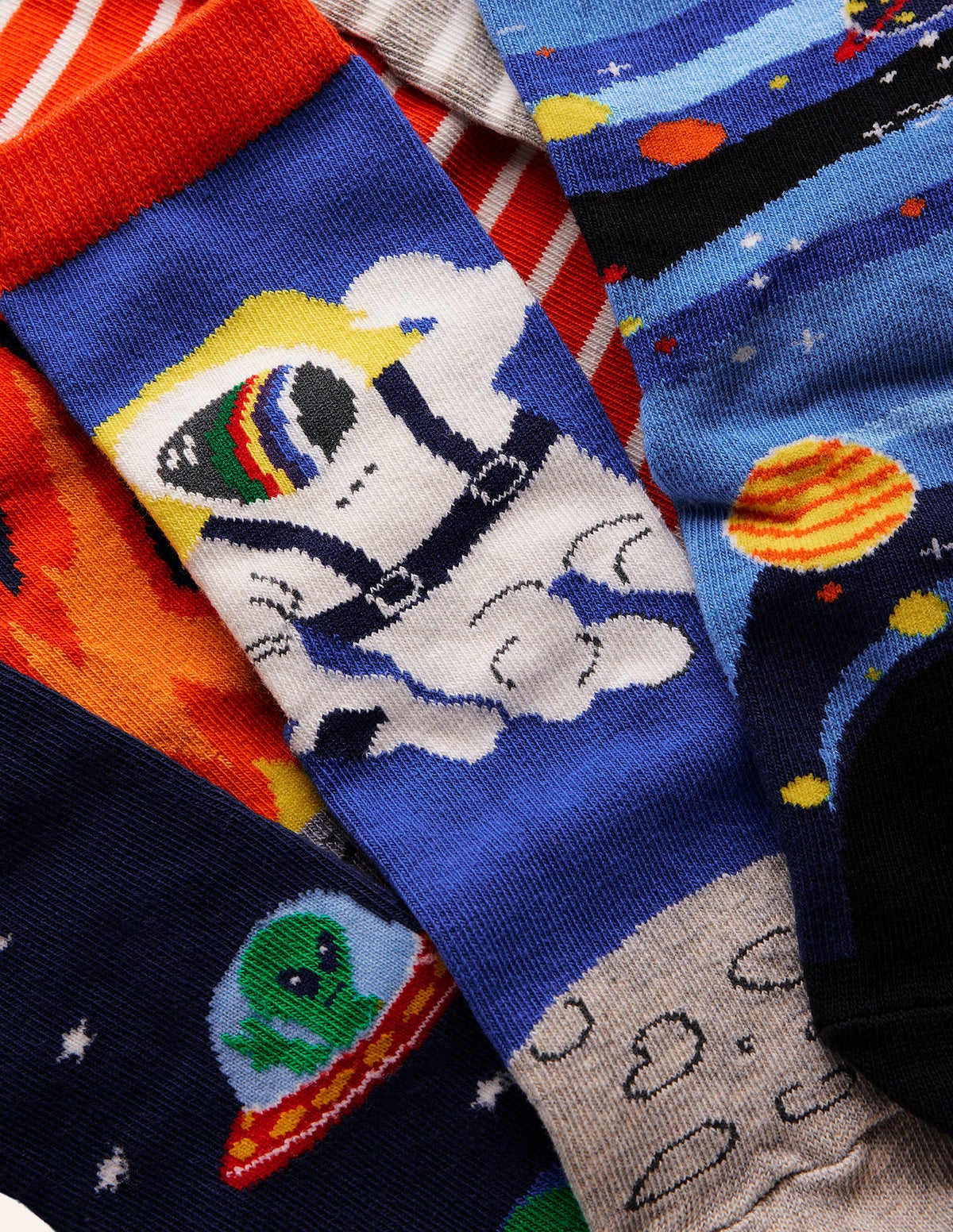 Socken im 7er-Pack-Bunt Weltraum - Image 2