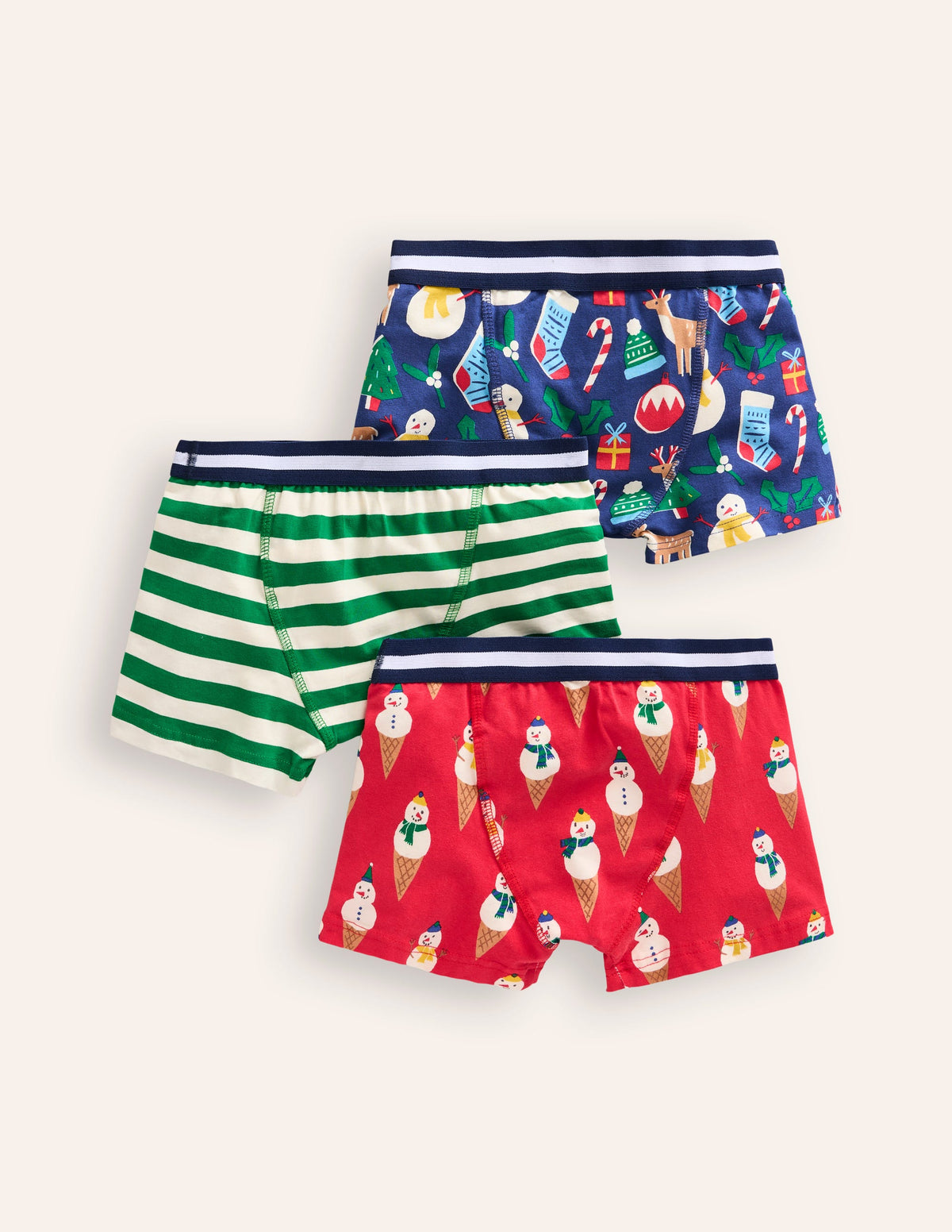 Boxershorts im 3er-Pack-Bunt, Weihnachtsmotiv - Image 2