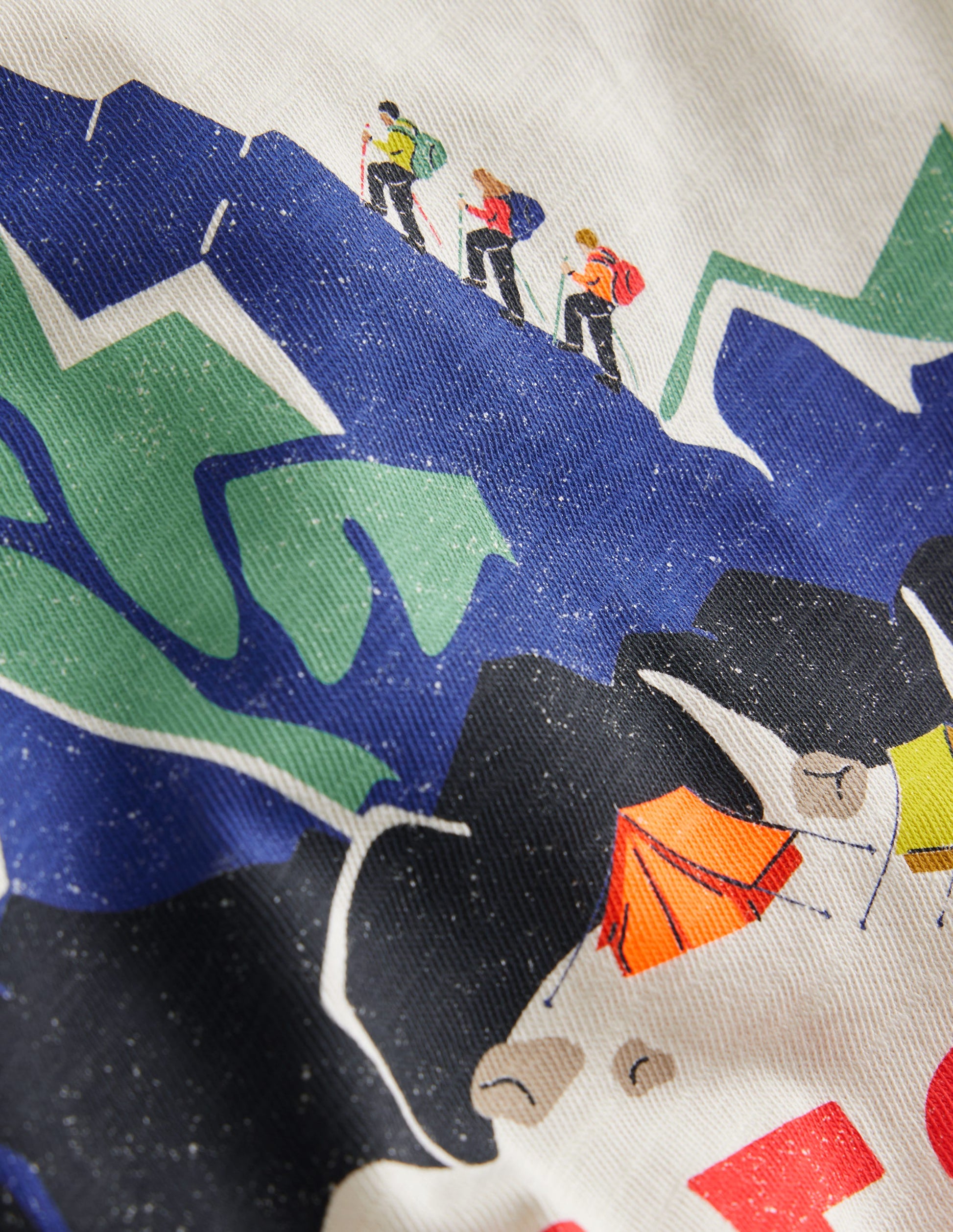 T-Shirt mit Mount-Everest-Motiv-Naturweiß Berg-3