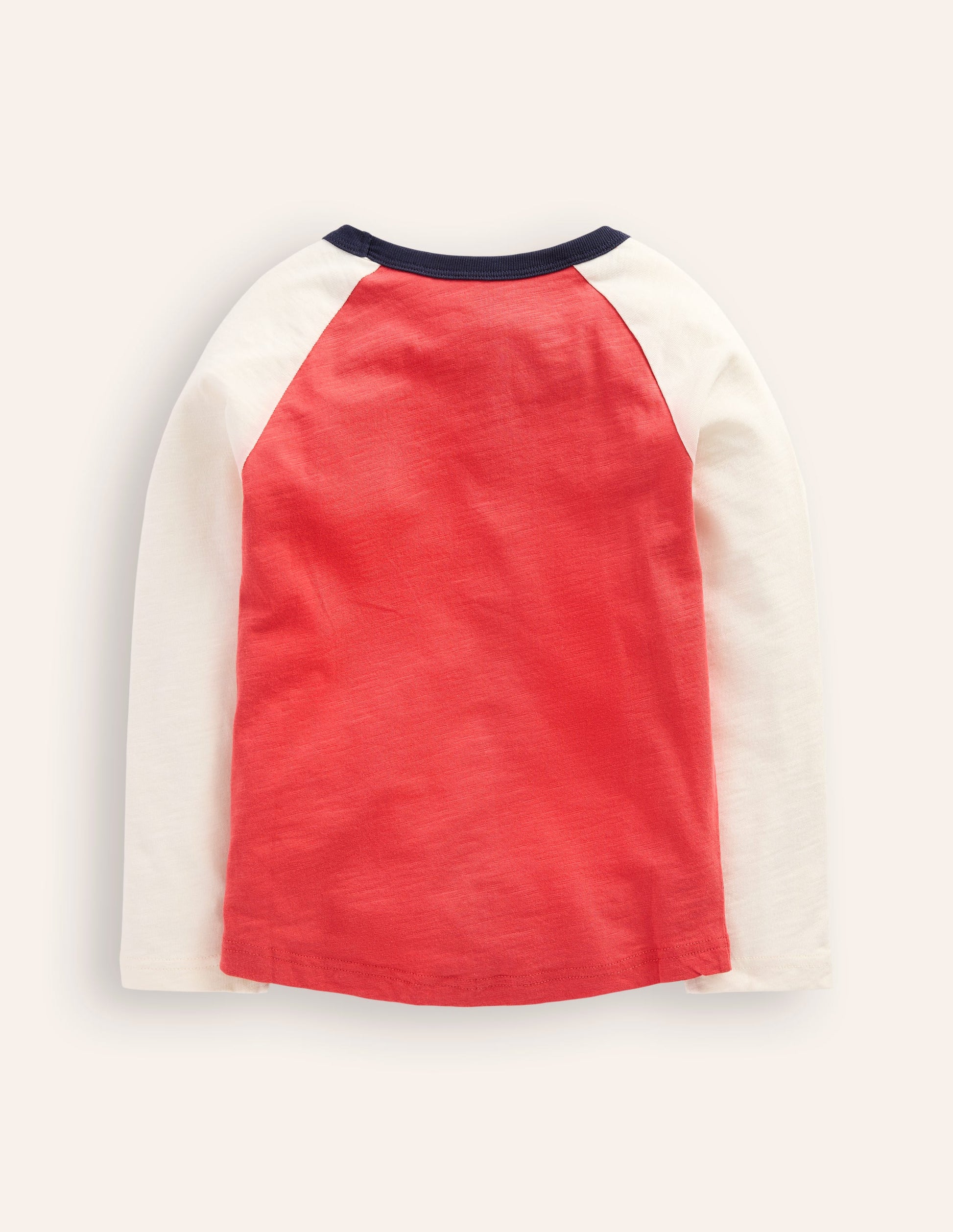 Printed Logo Raglan T-Shirt-Cherry Tomato Zepplin Airship-2