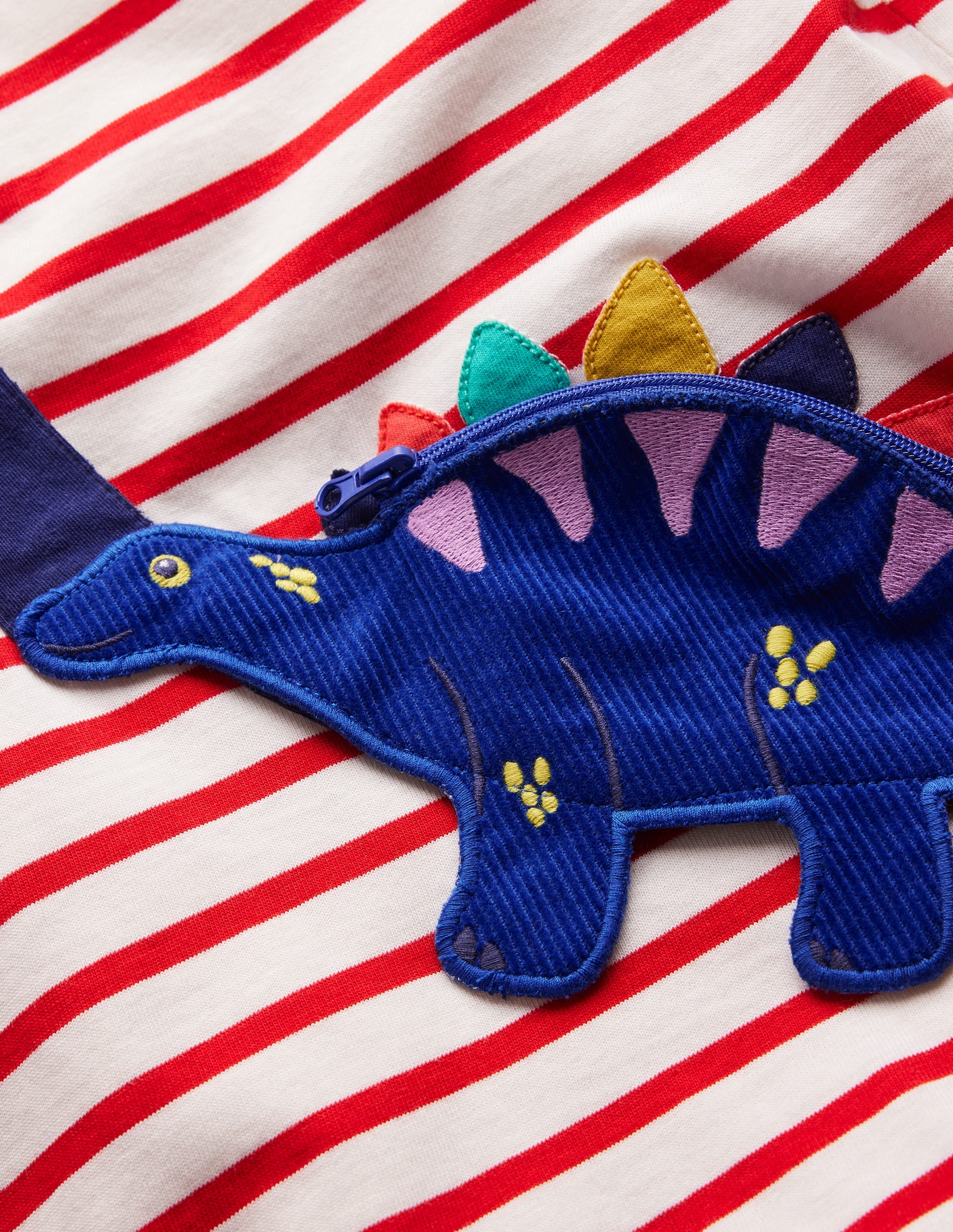 Novelty Bag T-shirt-Poppy Red Dino - Image 3