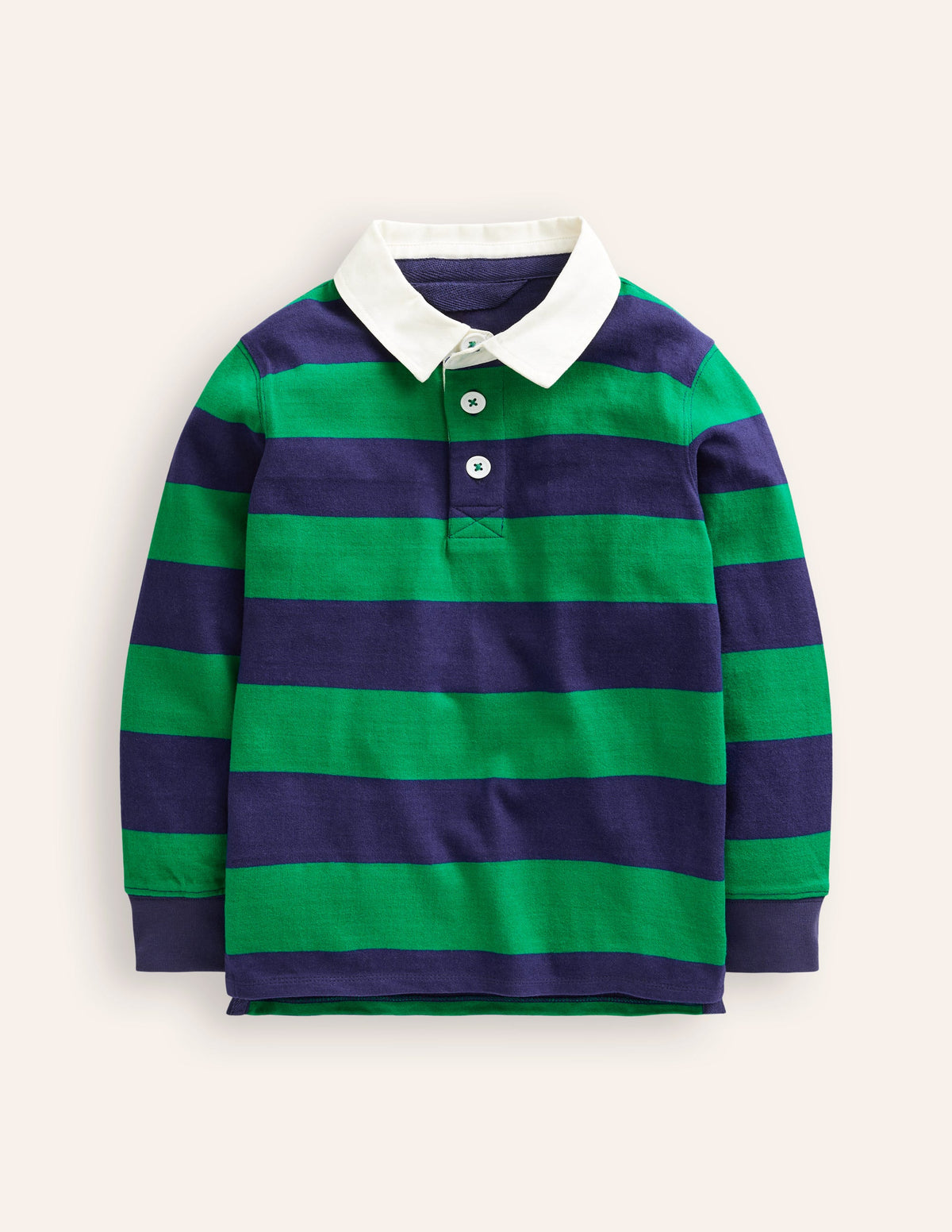 Maillot de rugby authentique-Bleu marine universitaire/vert des Highlands - Image 1