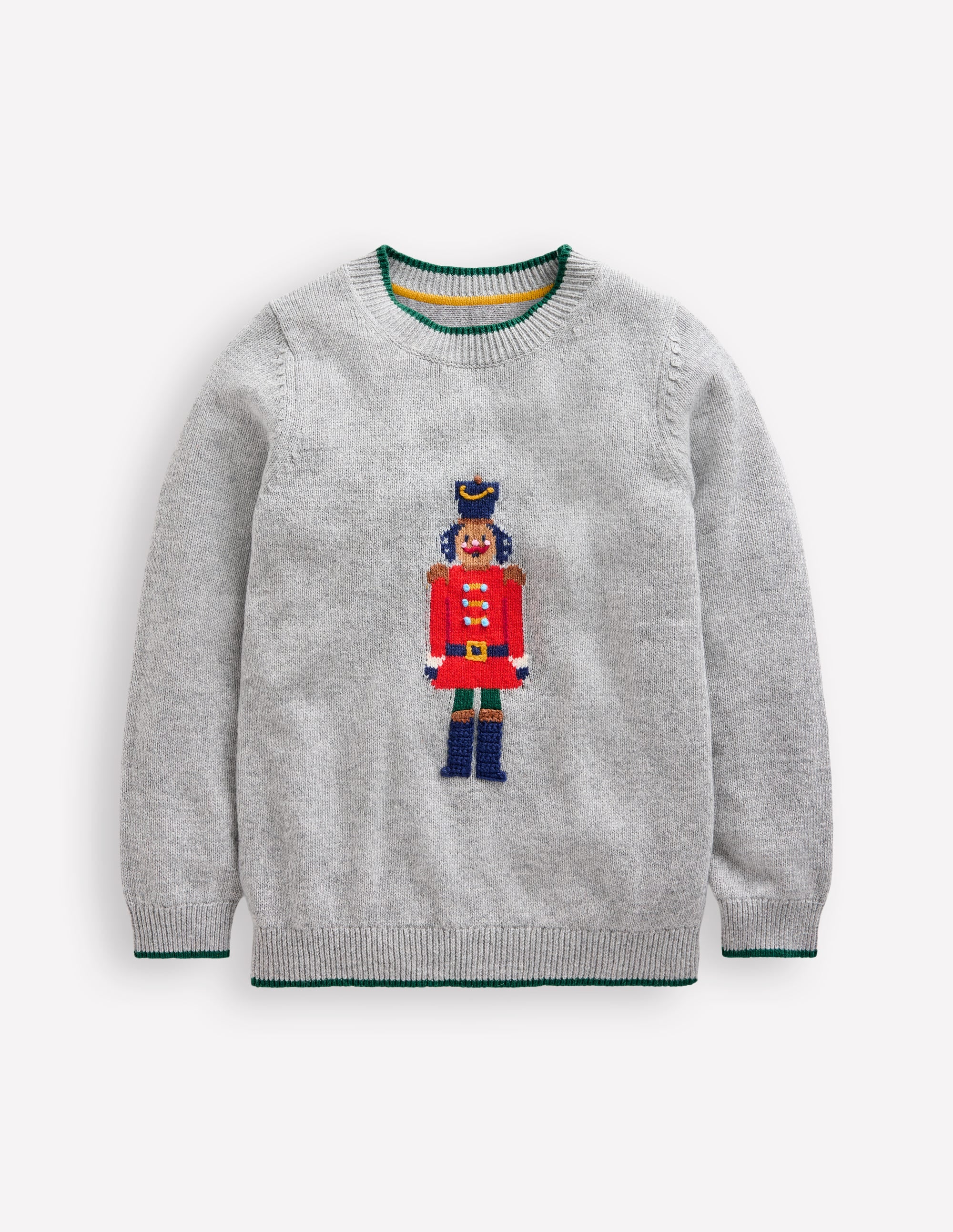 Fun Logo Jumper-Grey Marl Nutcracker - Image 1