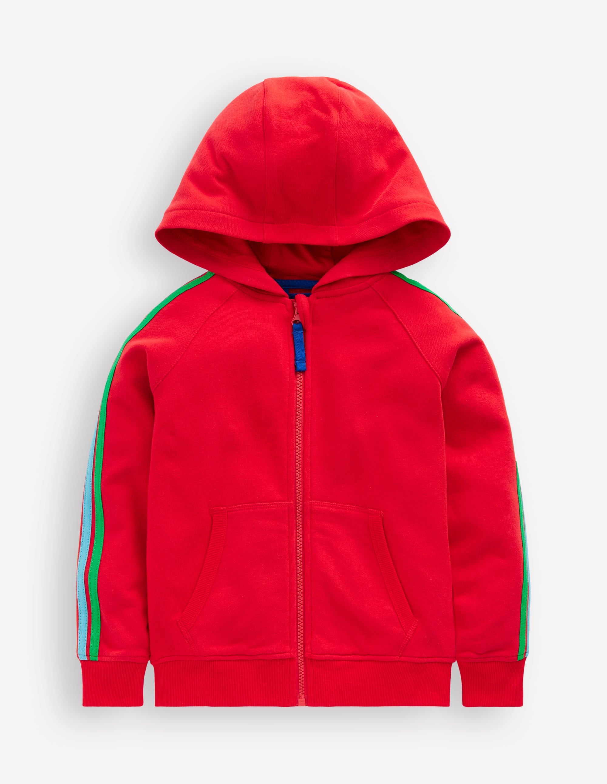 Sweat à capuche zippé arc-en-ciel-Rouge tomate cerise - Image 1
