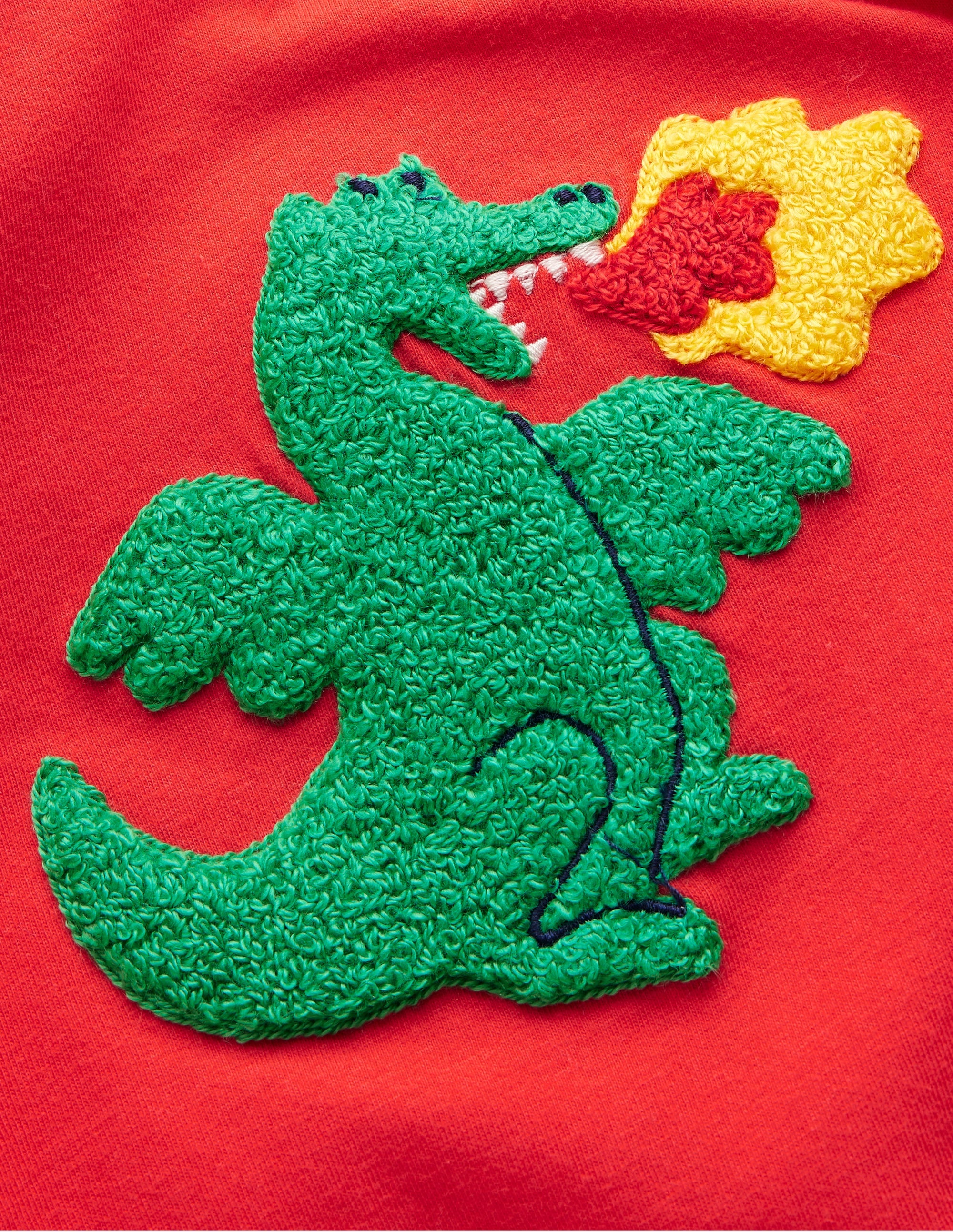 Bouclé-T-Shirt-Marmeladenrote Drachen - Image 3