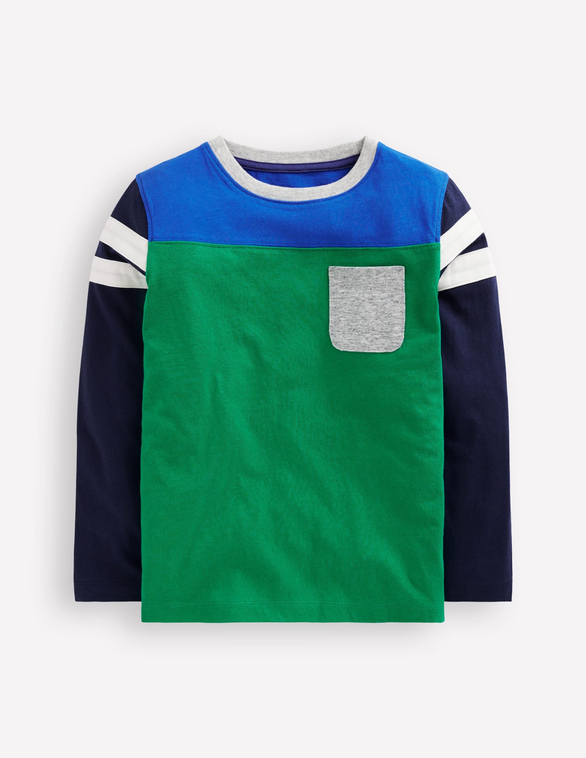 T-shirt colourblock-Colourblock vert printemps - Image 1