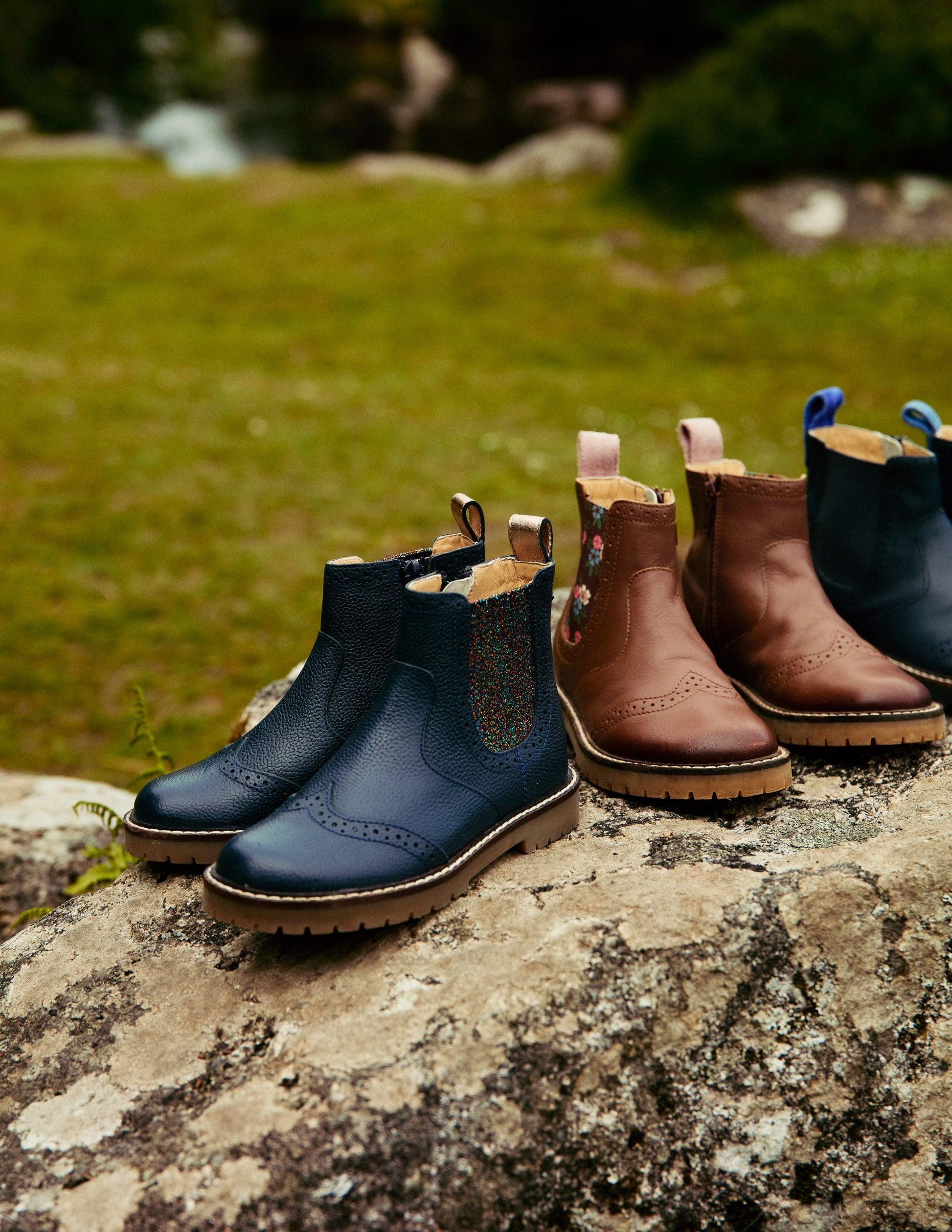 Leather Chelsea Boots-French Navy-4