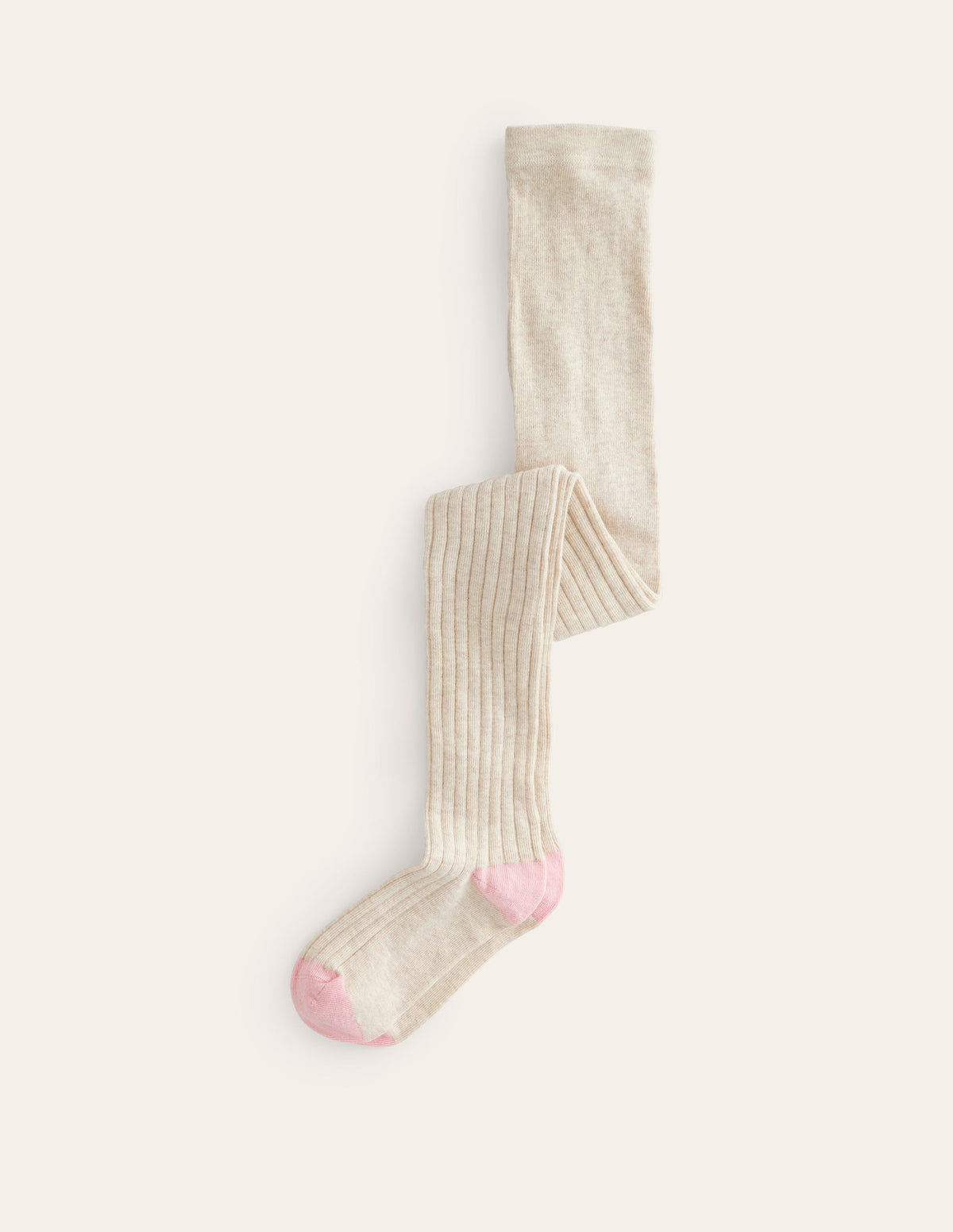 Strumpfhose aus Rippstrick-Beige - Image 1