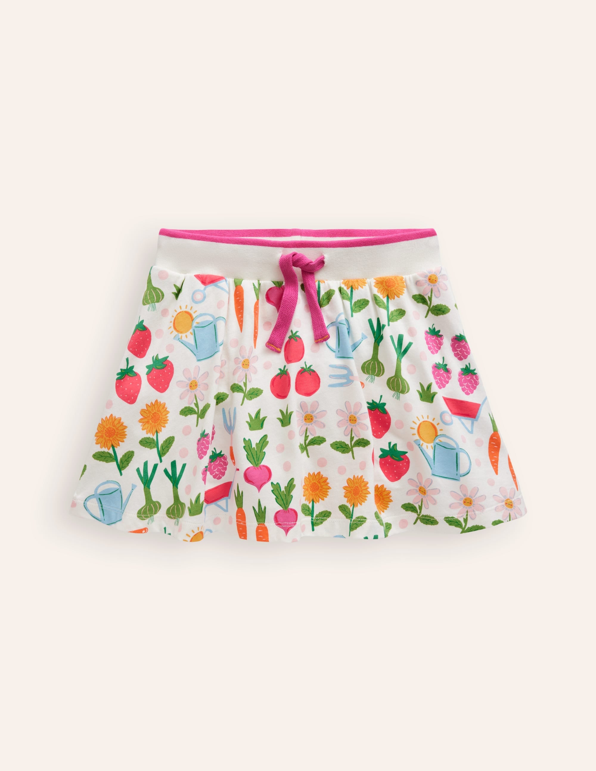 Gemusterter Jersey-Skort-Bunt Motiv Grow Your Own - Image 1