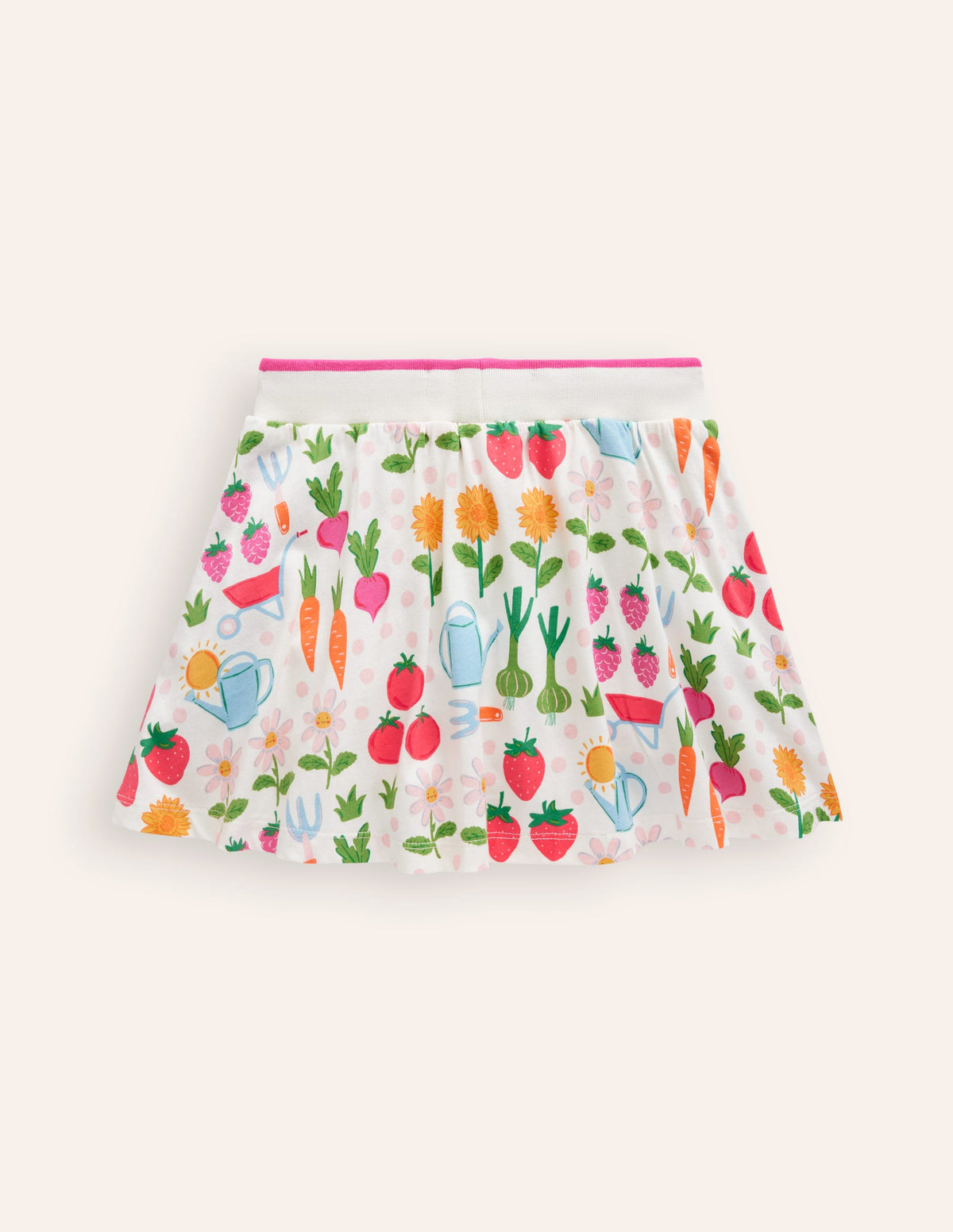 Gemusterter Jersey-Skort-Bunt Motiv Grow Your Own - Image 2