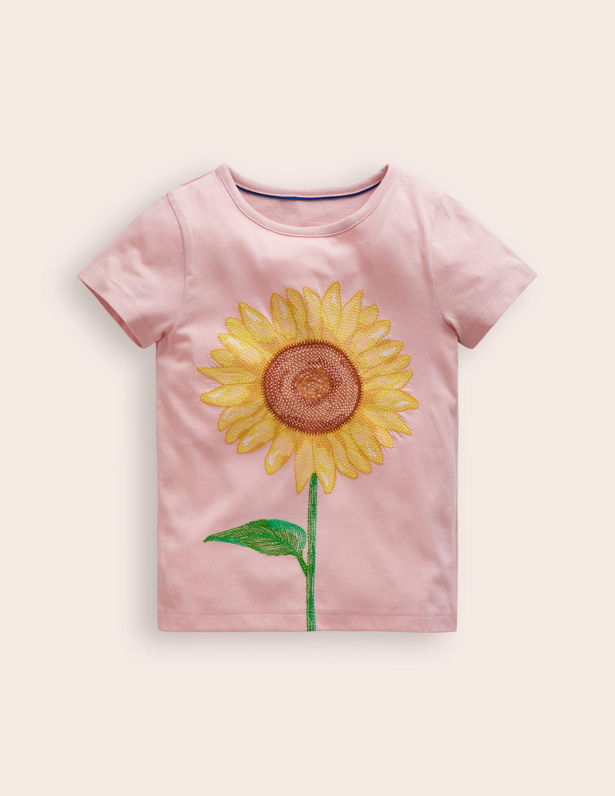 T-Shirt mit Superstitch-Logo-Ballettrosa Sonnenblume - Image 1