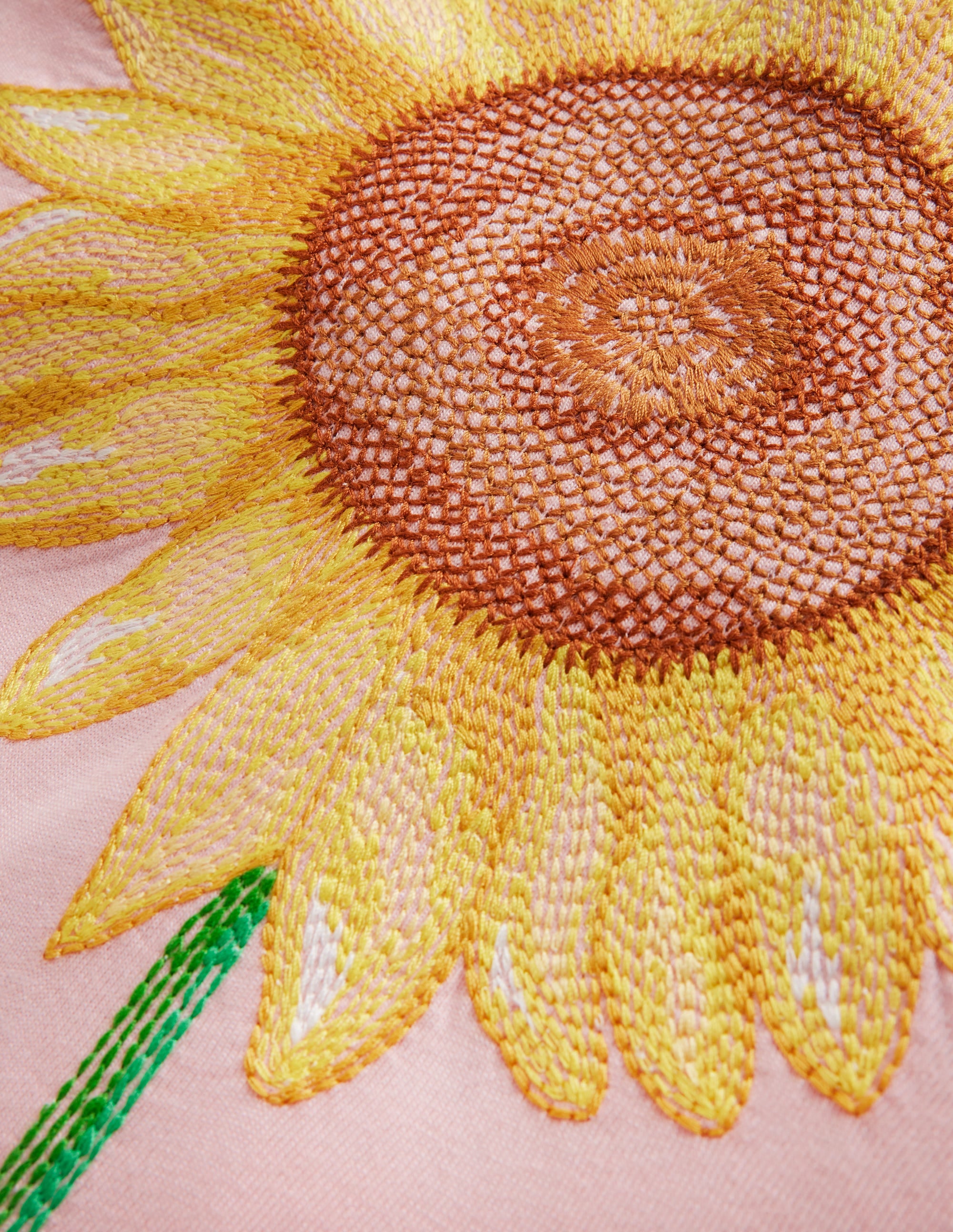 T-Shirt mit Superstitch-Logo-Ballettrosa Sonnenblume - Image 3