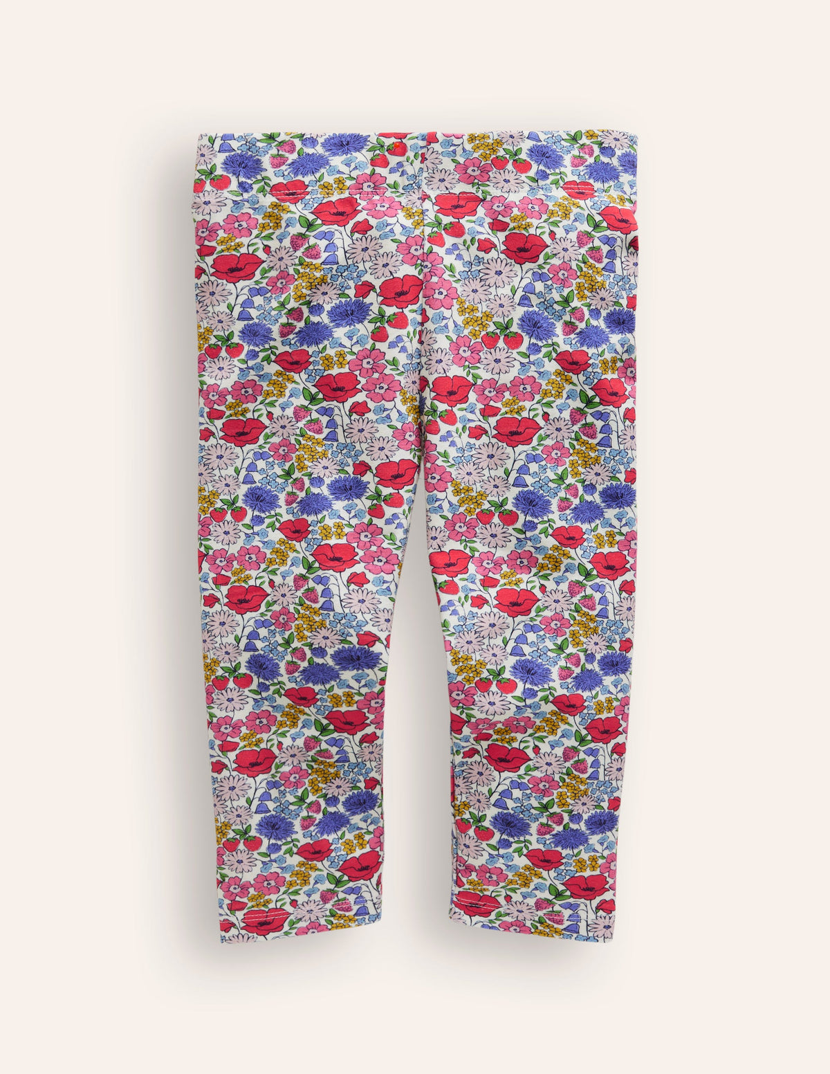 Lustige, verkürzte Leggings-Bunt Blumenbeet - Image 1