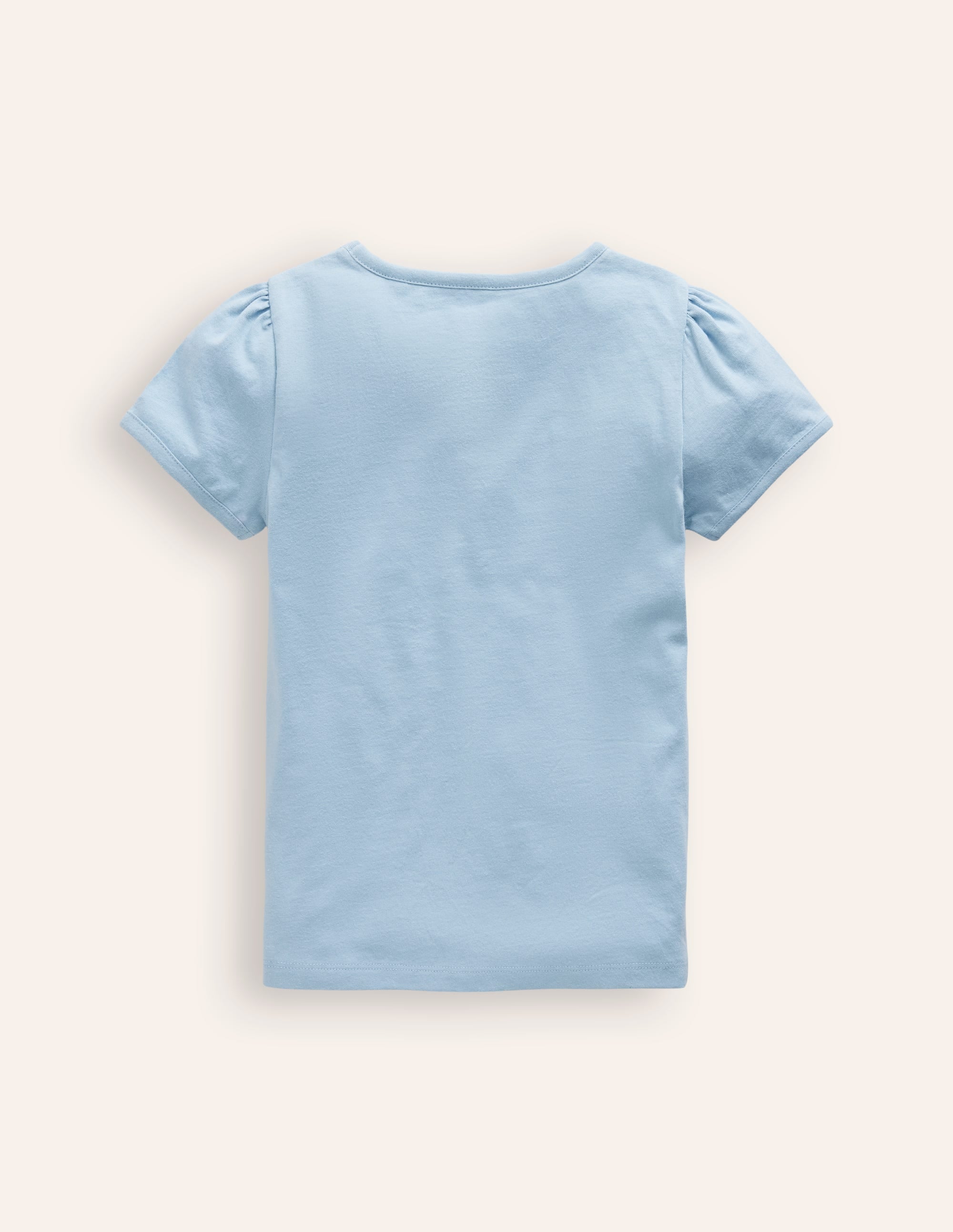 Oberteil mit Puffärmeln und Superstich-Blau Pferde - Image 2