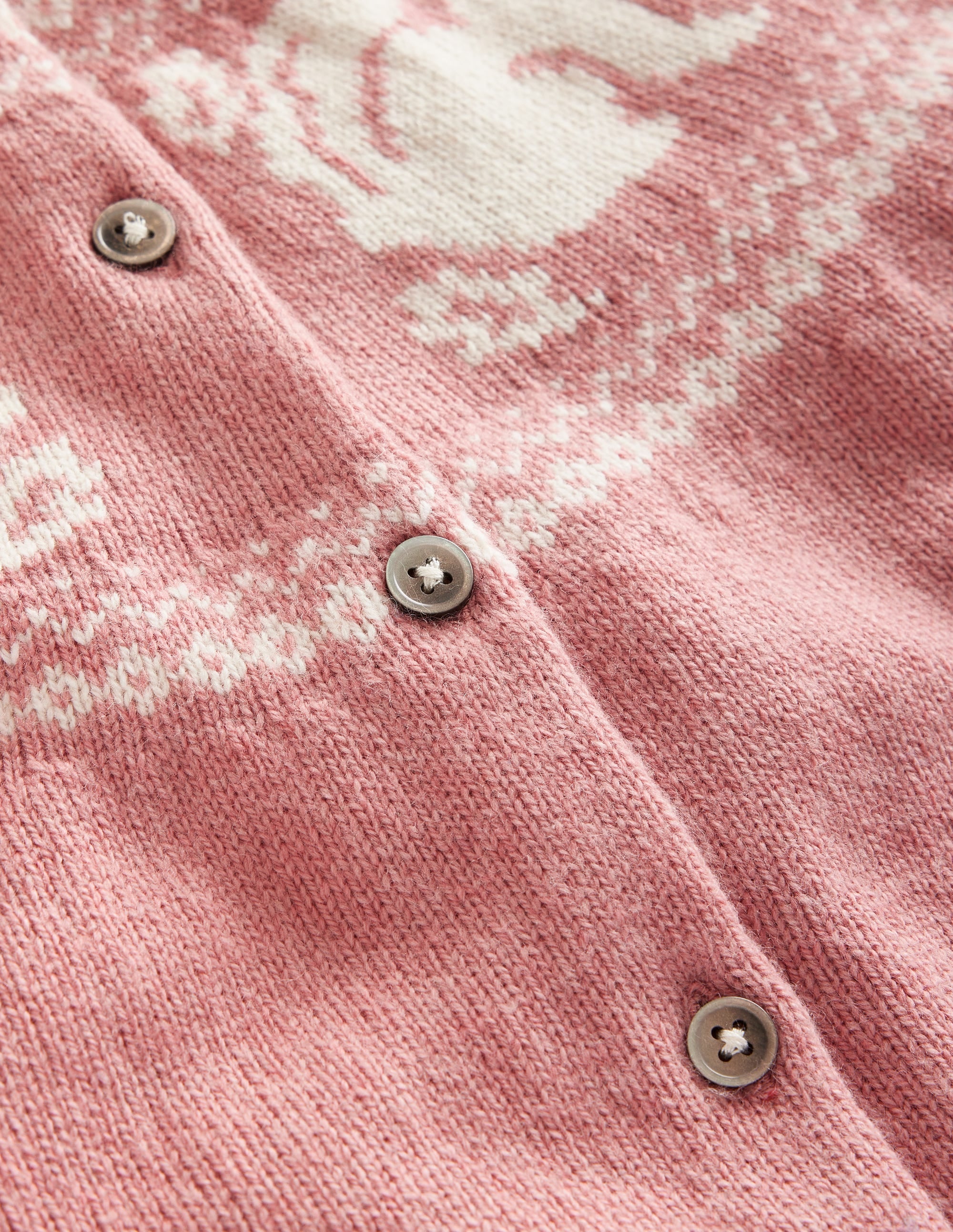 Edie Fair-Isle-Strickjacke-Puderrosa Eichhörnchen - Image 3