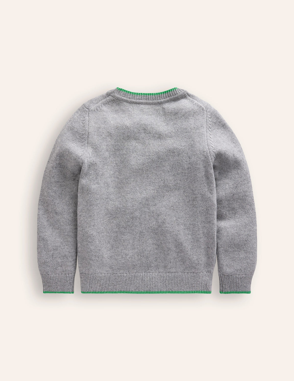 Pull à logo fantaisie-Chien gris doux-3