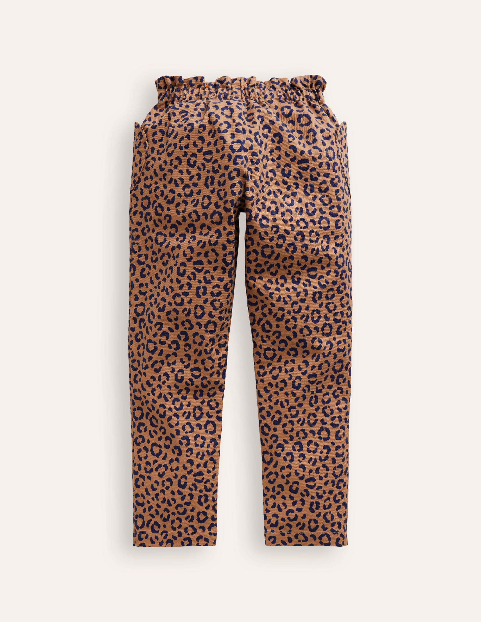 Heart Pocket Pull On Trousers-Leopard - Image 6
