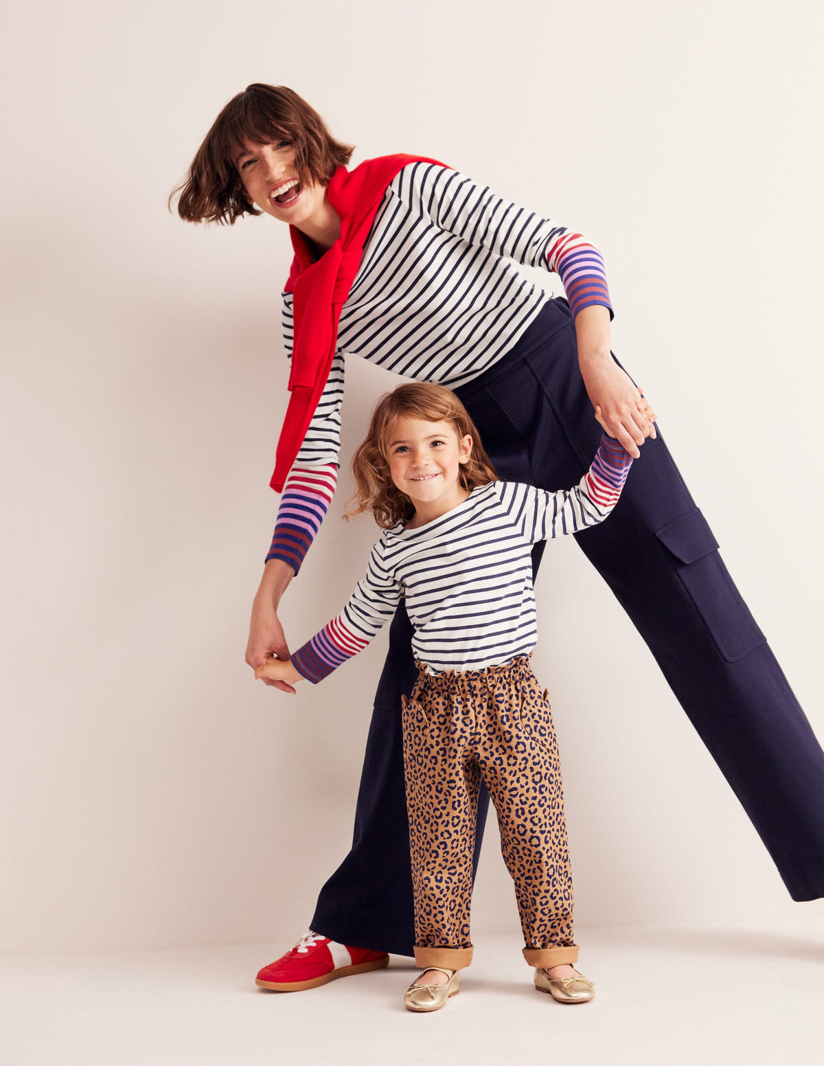 Heart Pocket Pull On Trousers-Leopard-4