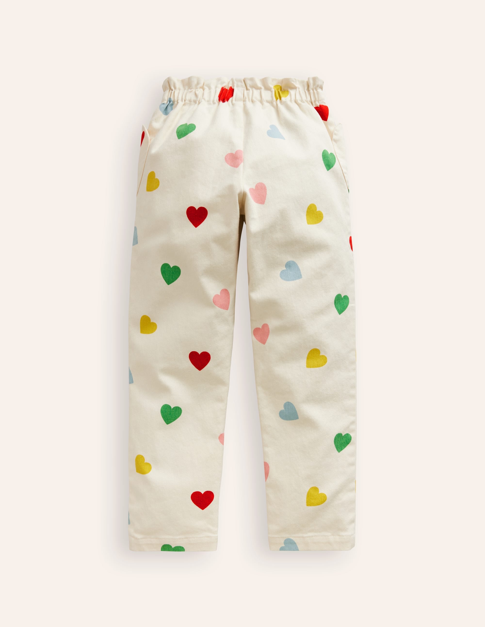 Hose zum Hineinschlüpfen mit herzförmigen Taschen-Bunt Konfetti Herz - Image 2