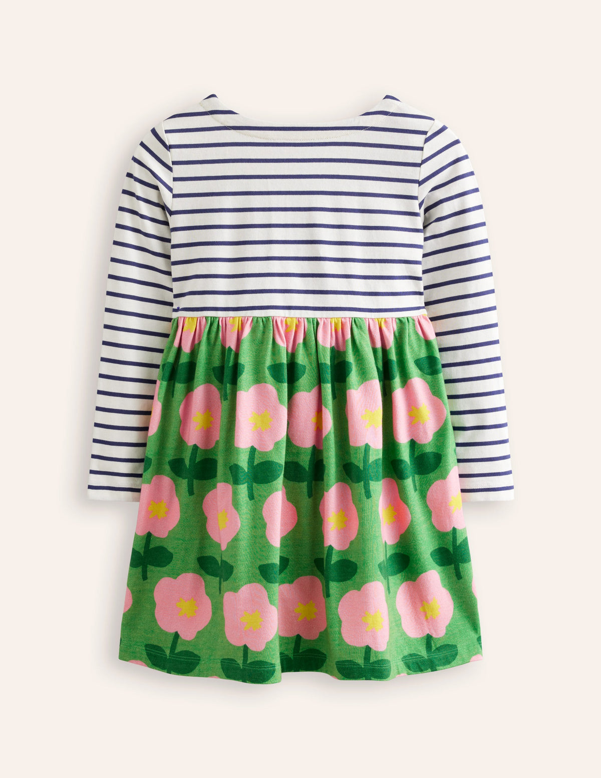 Kuddelmuddel Jersey-Kleid-Smaragdgrün Cut-out Blume - Image 2