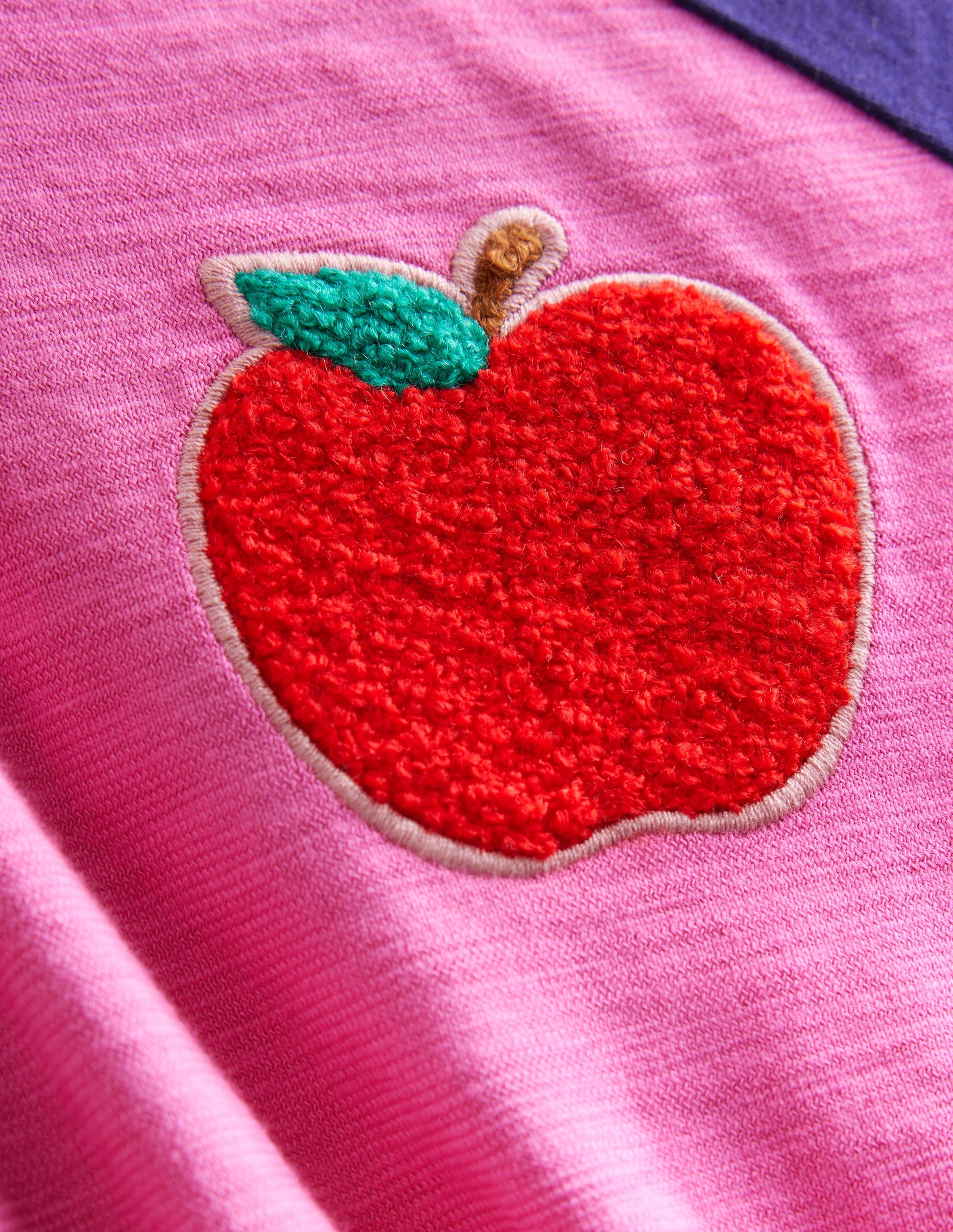 Robe manches raglan à logo-Pomme rose bonheur-3