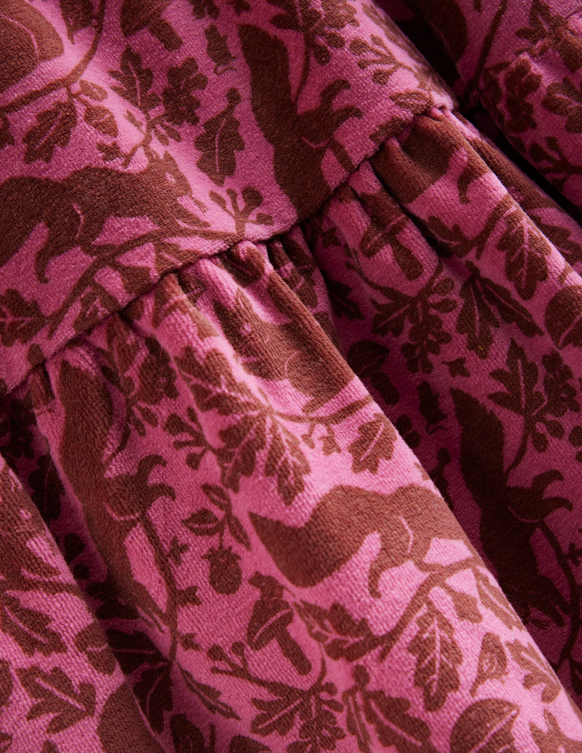 Gestuftes Velourskleid-Teetasse Rosa Wald Eichhörnchen - Image 3
