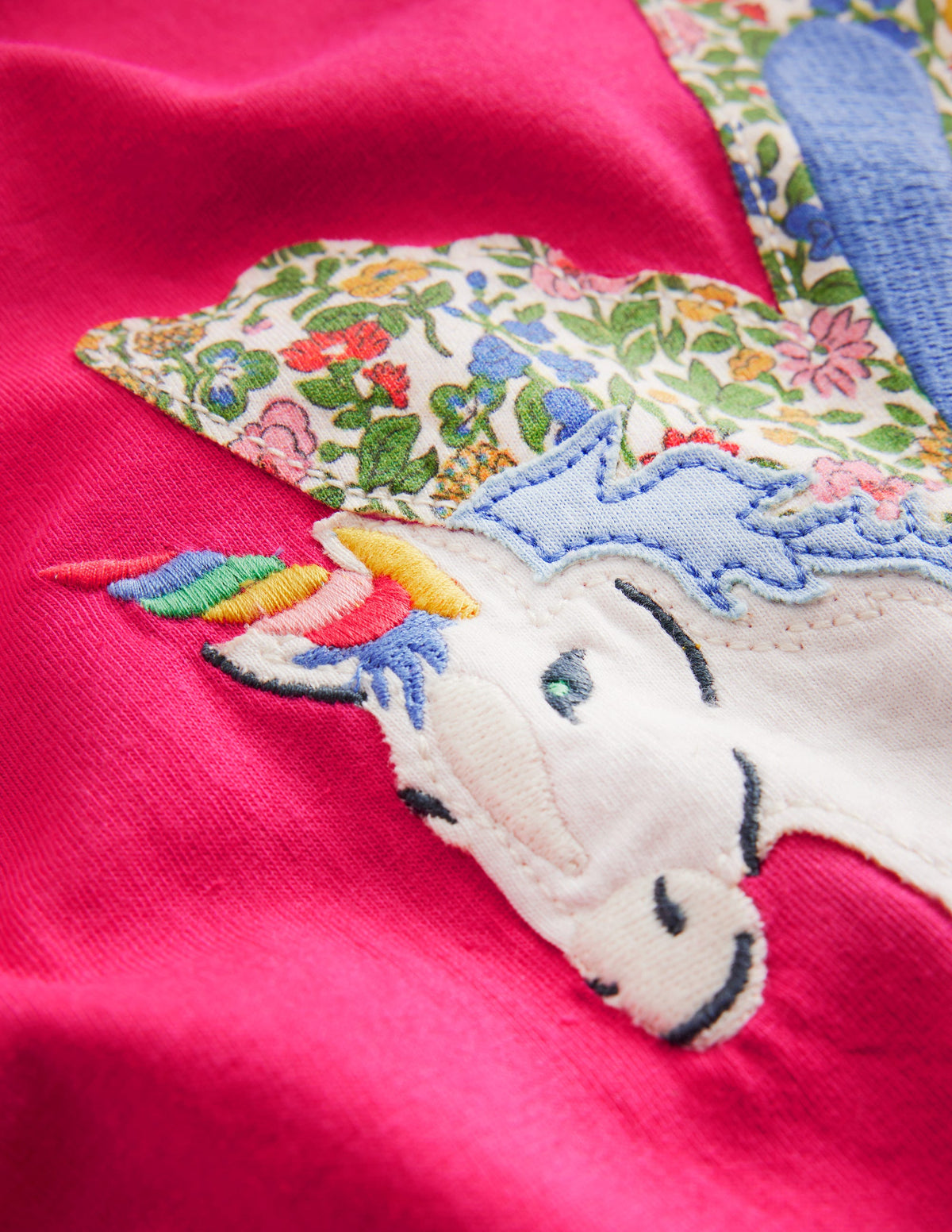 Top à manches longues et appliqué-Licorne rose - Image 3