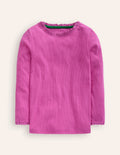 Geripptes Langarmshirt-Lila Beerensmoothie