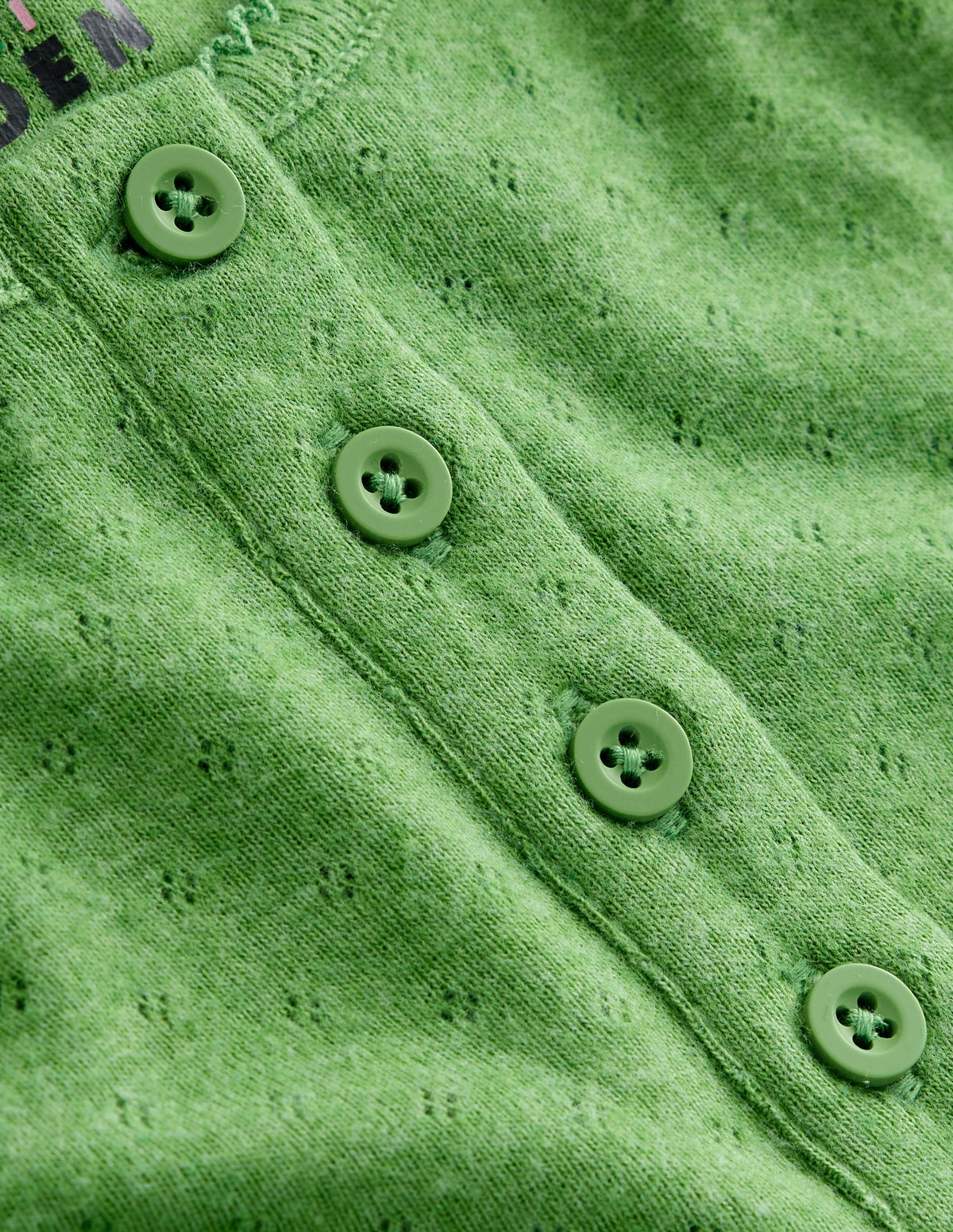 Henley Pointelle-Oberteil-Leguangrün - Image 3