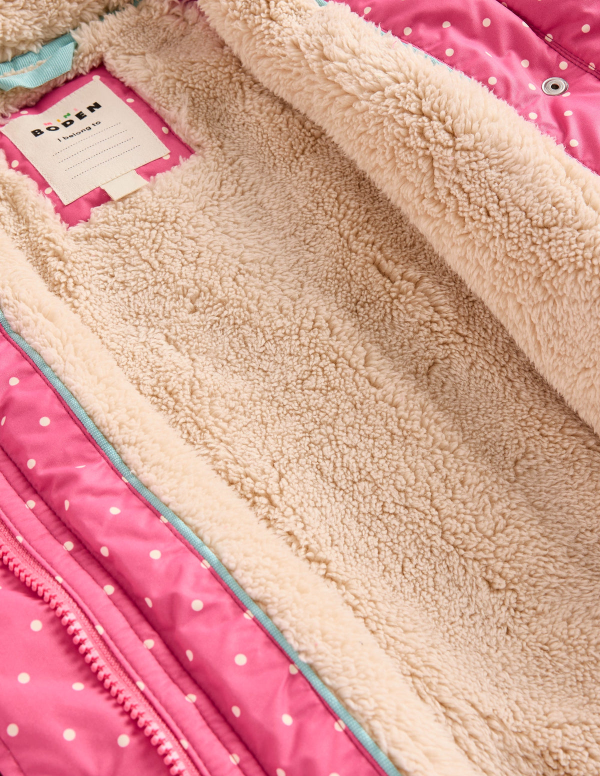 Anorak mit Sherpa-Futter-Rosarot Katzen - Image 5