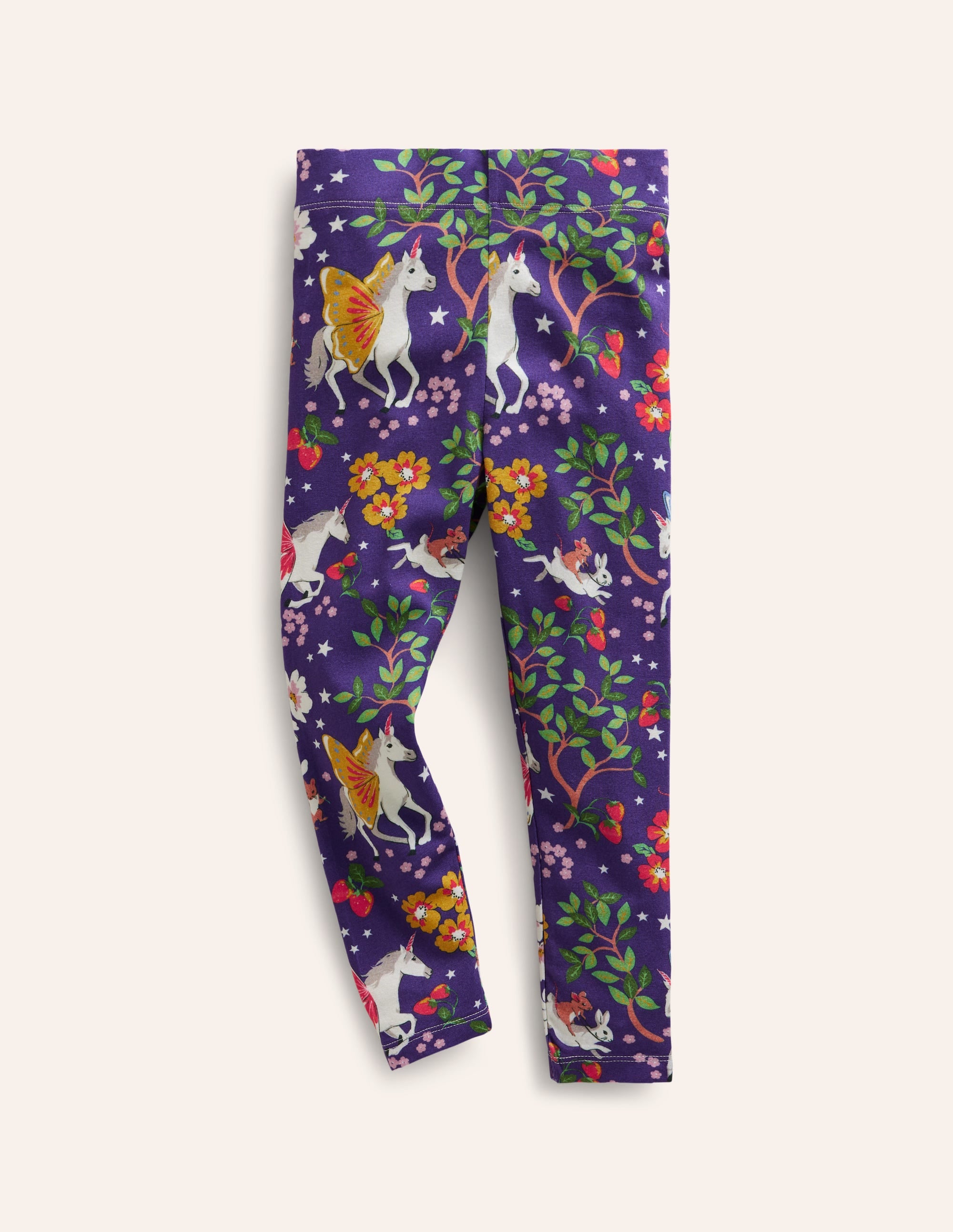 Legging pour tous les jours fun-Licorne enchantée bleue - Image 1