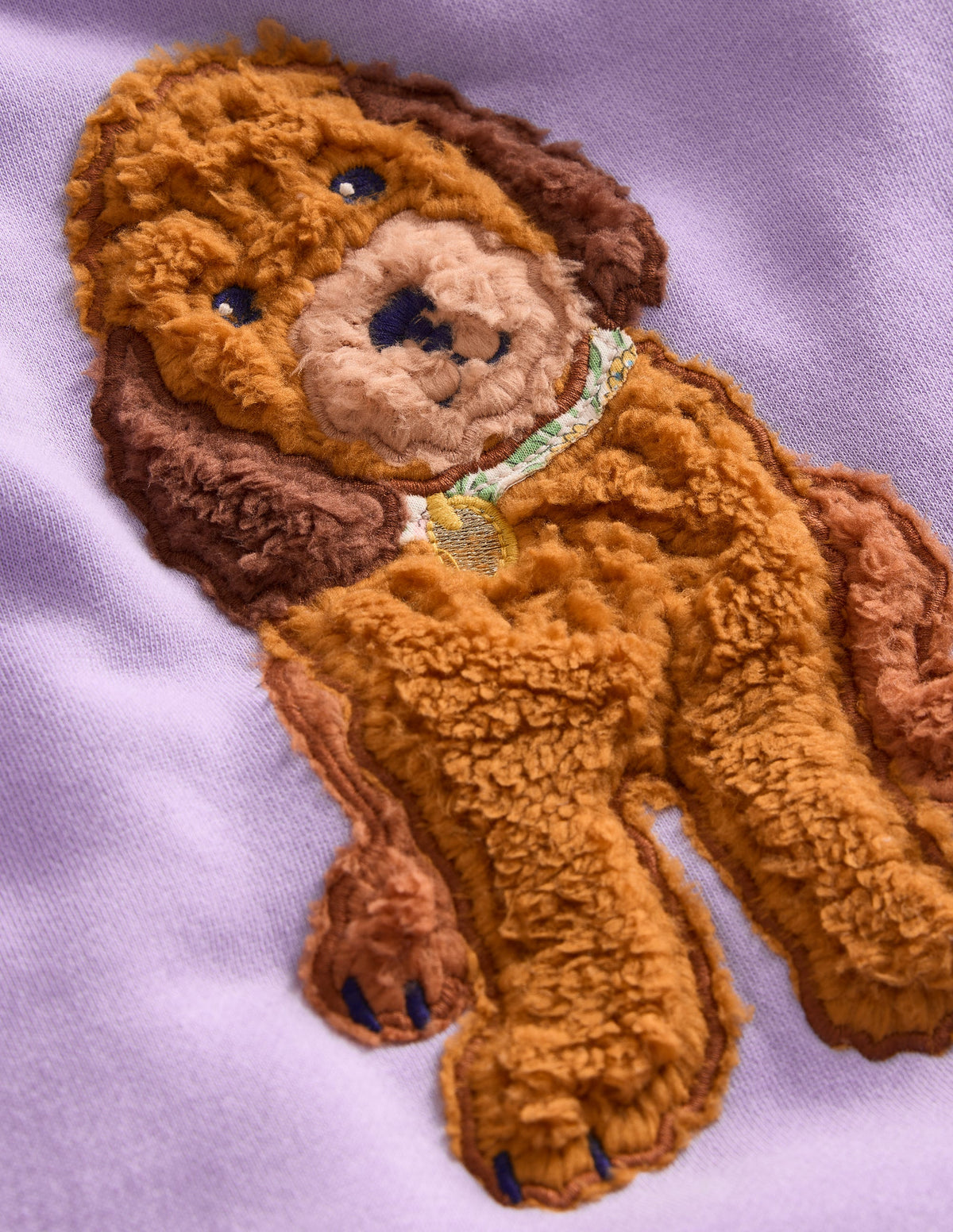 Sweatshirt mit Applikation-Lavendel Hund - Image 4