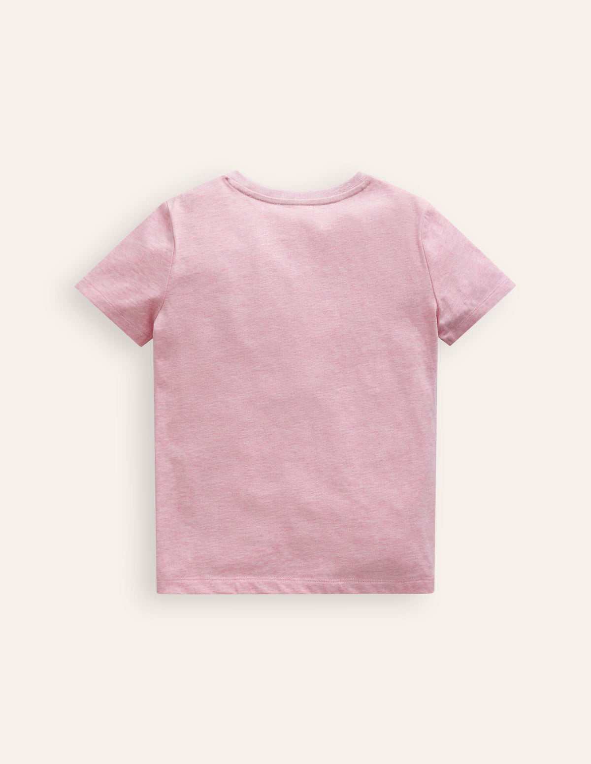 T-shirt à motif appliqué-Rose chiné-2