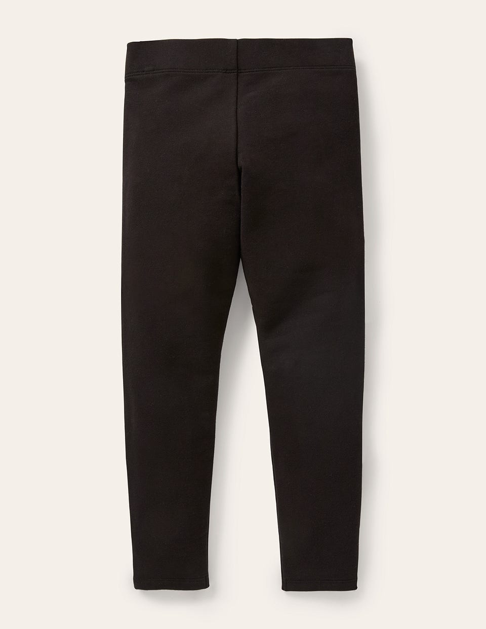 Plain Cosy Leggings-Black-2