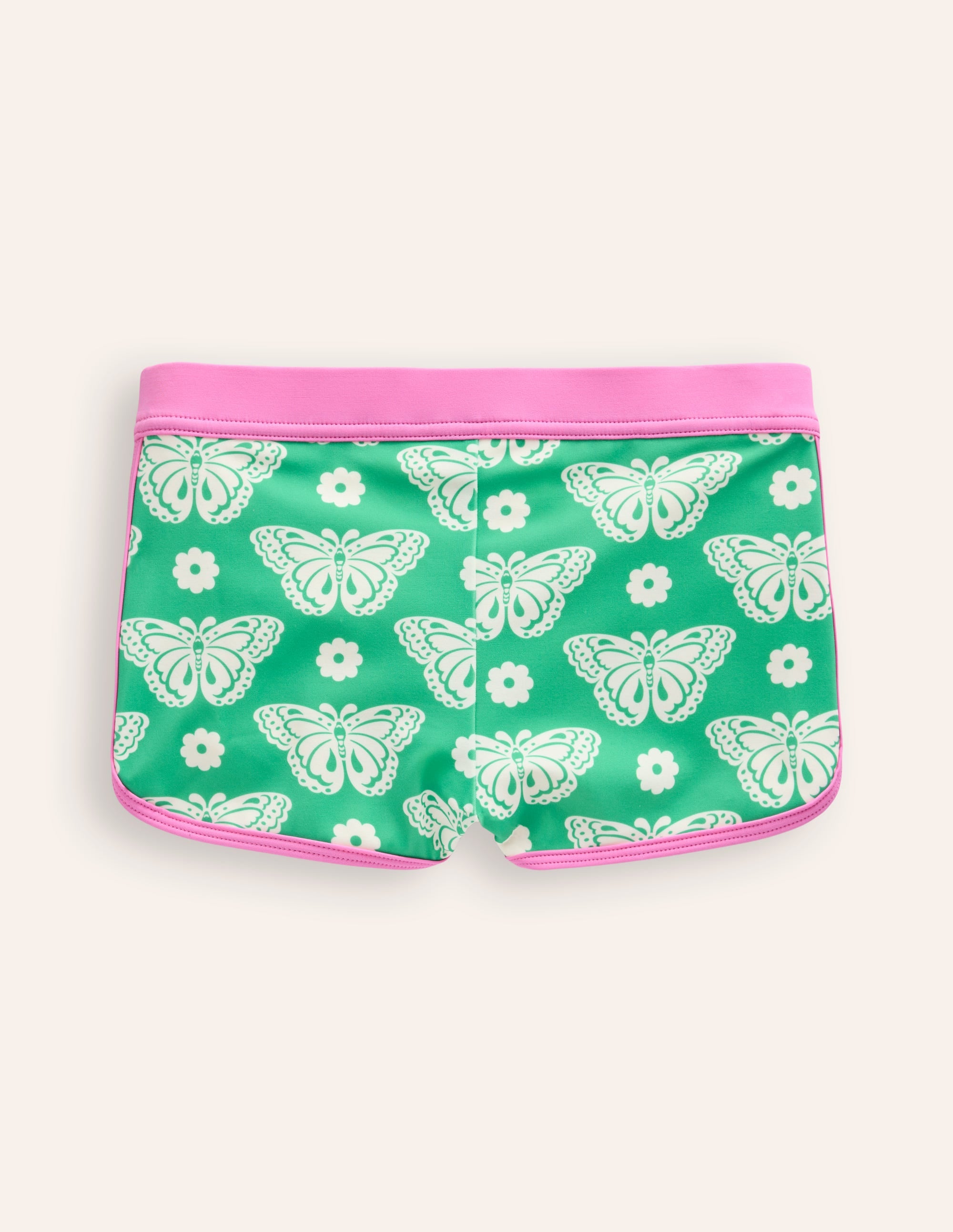 Gemusterte Badeshorts-Erbsengrün Schmetterlingsmuster - Image 2
