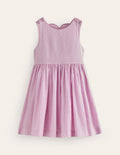 Robe à appliqué au dos-Fleur rose amande sucrée