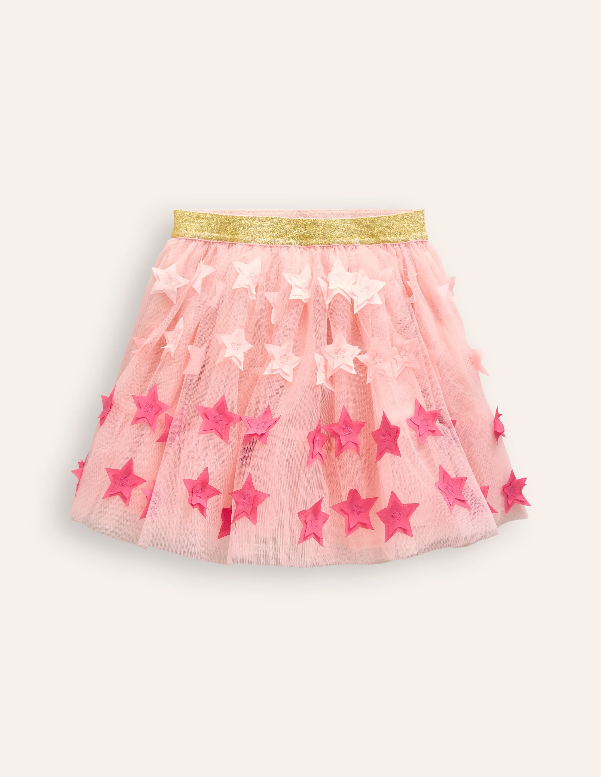 Minirock aus Tüll-Rosa Sterne - Image 1