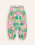 Pantalon de vacances fuselé-Palmier arc-en-ciel multi