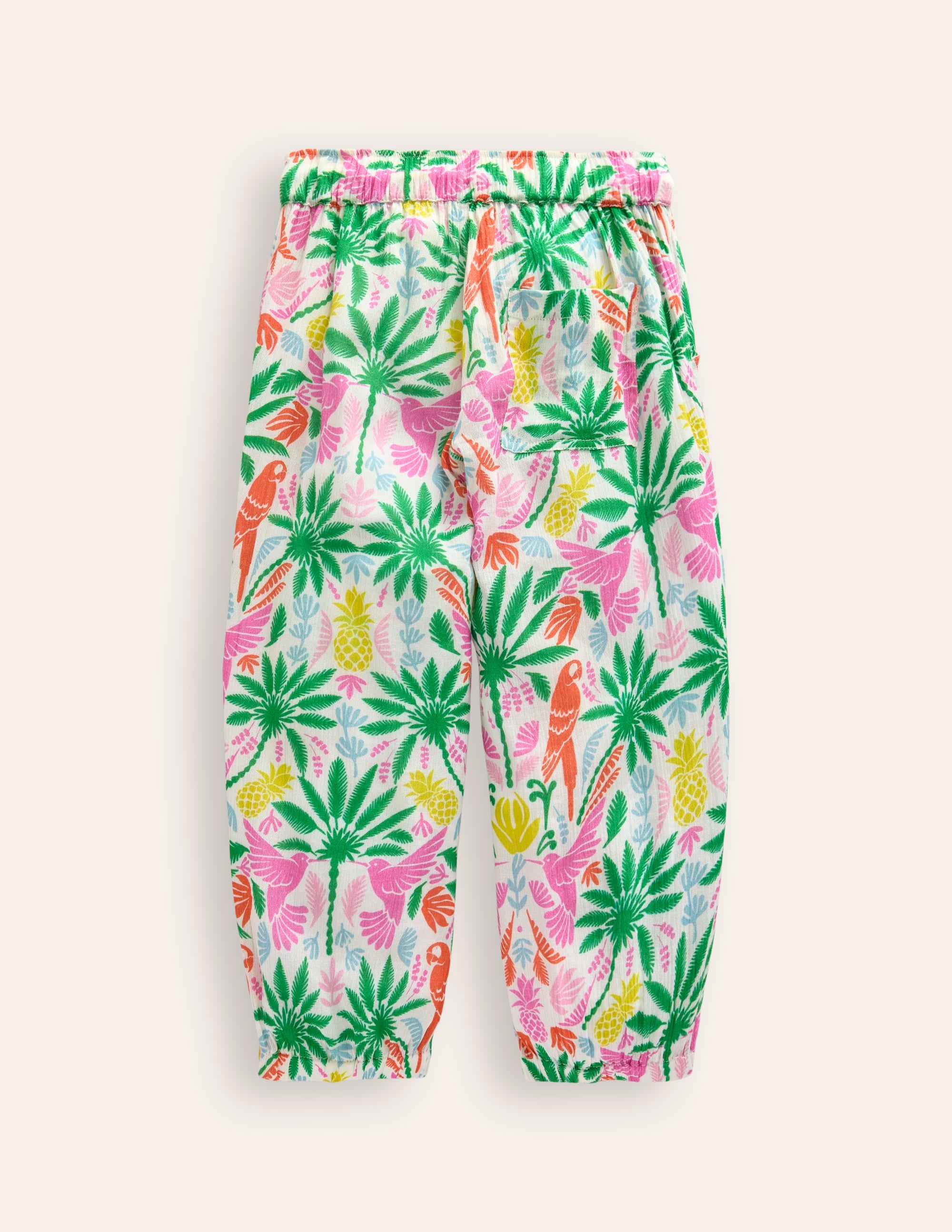 Pantalon de vacances fuselé-Palmier arc-en-ciel multi - Image 2