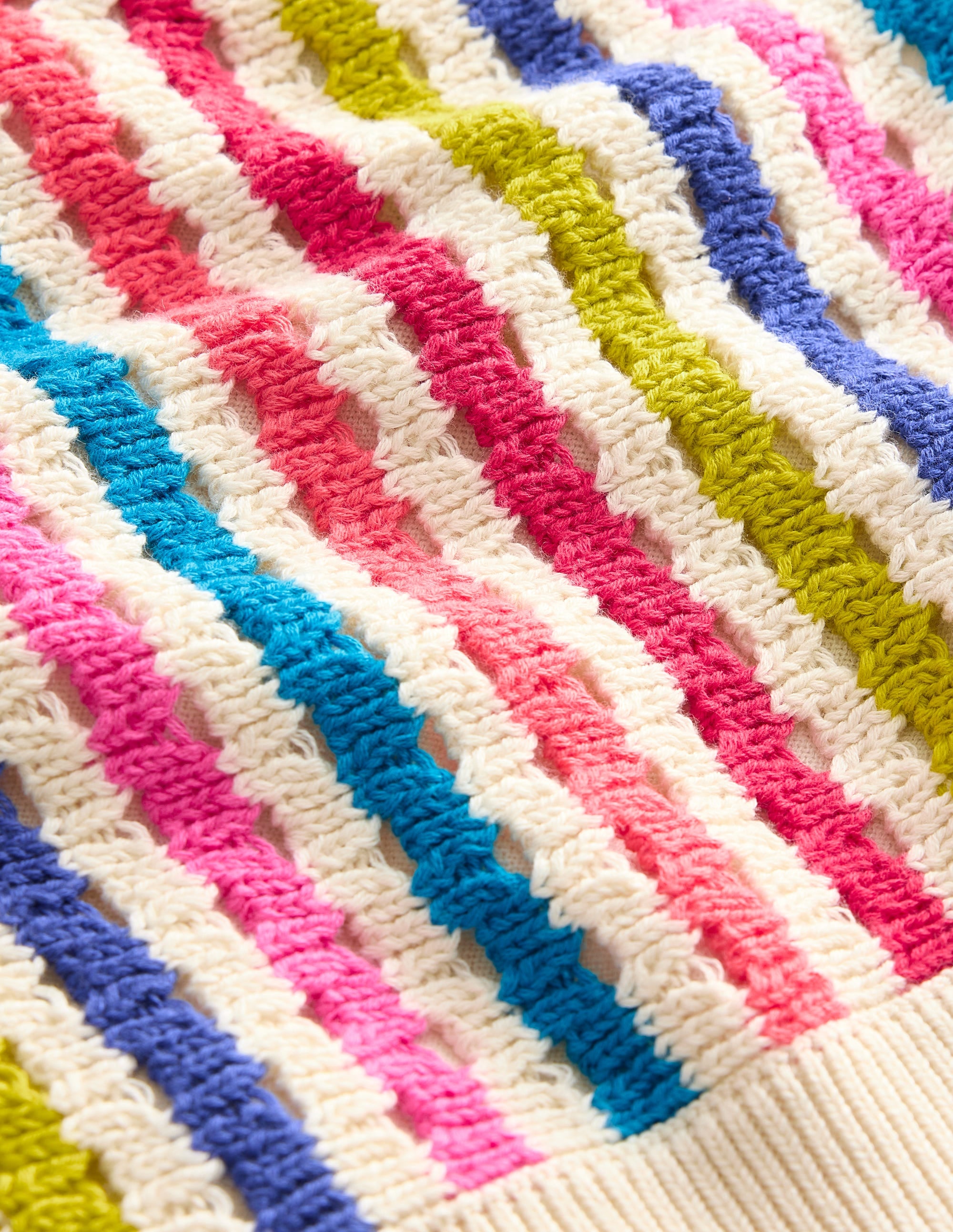 Gestreiftes Strick-Top-Bunt Streifen - Image 3
